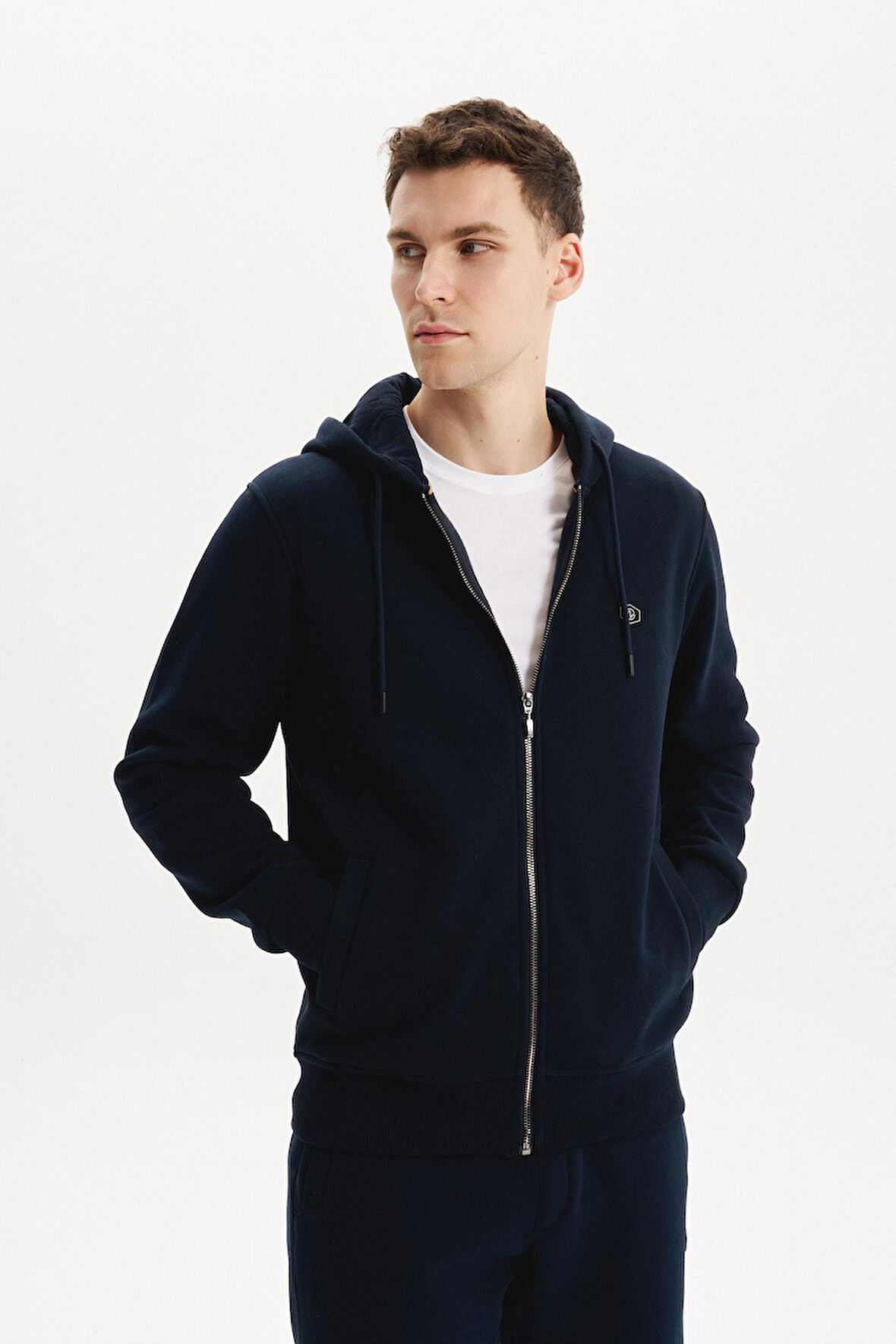 Arma Erkek Sweatshirt Büyük Beden 3 İplik Kalın Kumaş Kapüşonlu Fermuarlı Cepli %70 Pamuk %30 Polyester K30324801502 