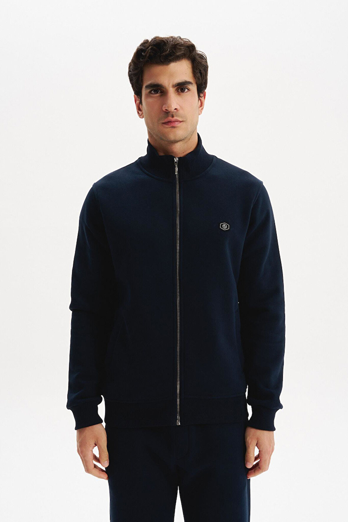 Arma Erkek Örme Sweatshirt Regular Fit 3 İplik Basic Dik Yaka Tam Fermuarlı Cepli %70 Pamuk %30 Polyester K30324650702 