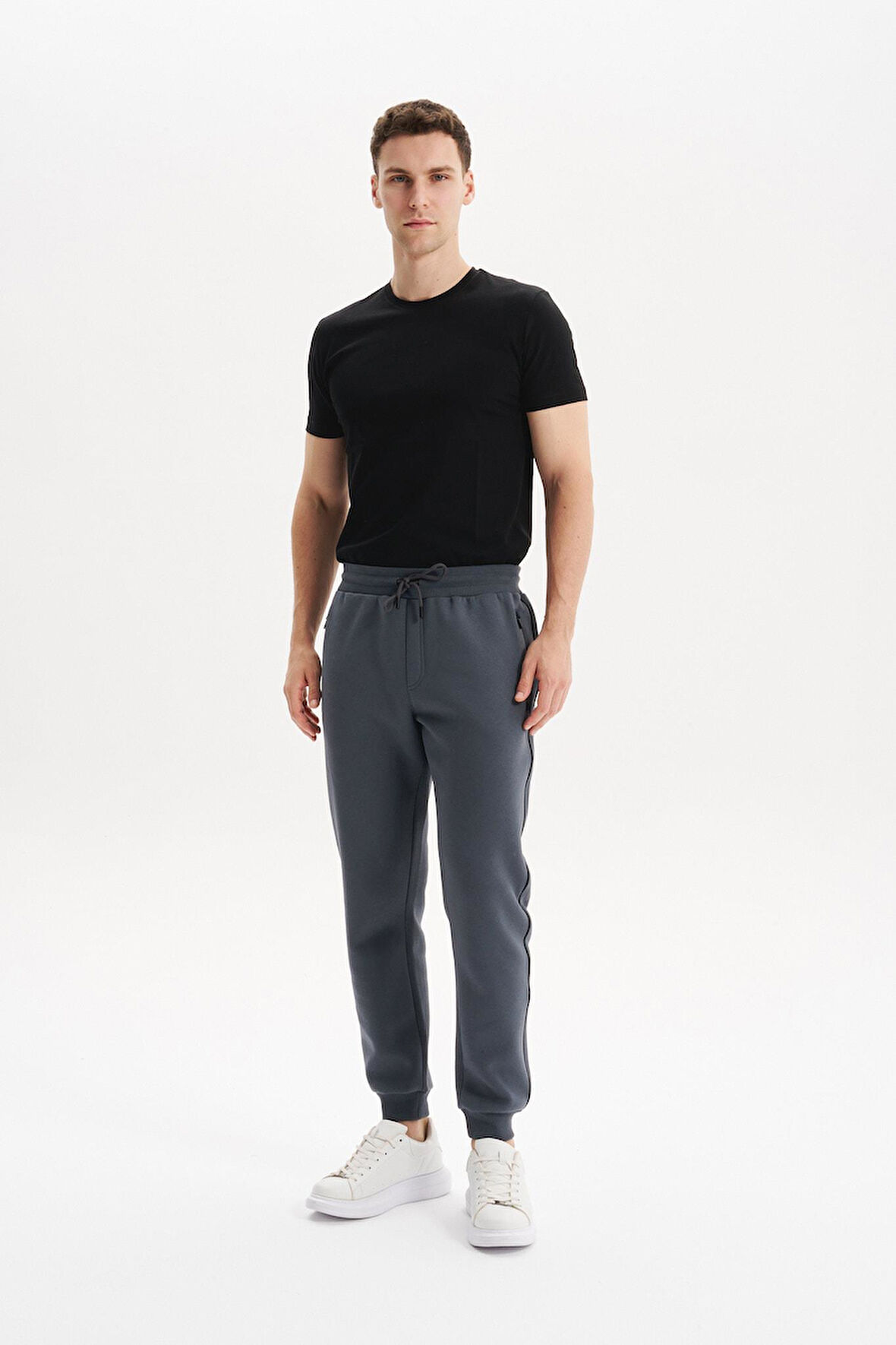 Arma Erkek Örme 3 İplik Kumaş Dar Paça Eşofman Altı – Regular Fit Lastikli Bel %70 Pamuk %30 Polyester K30174681602 