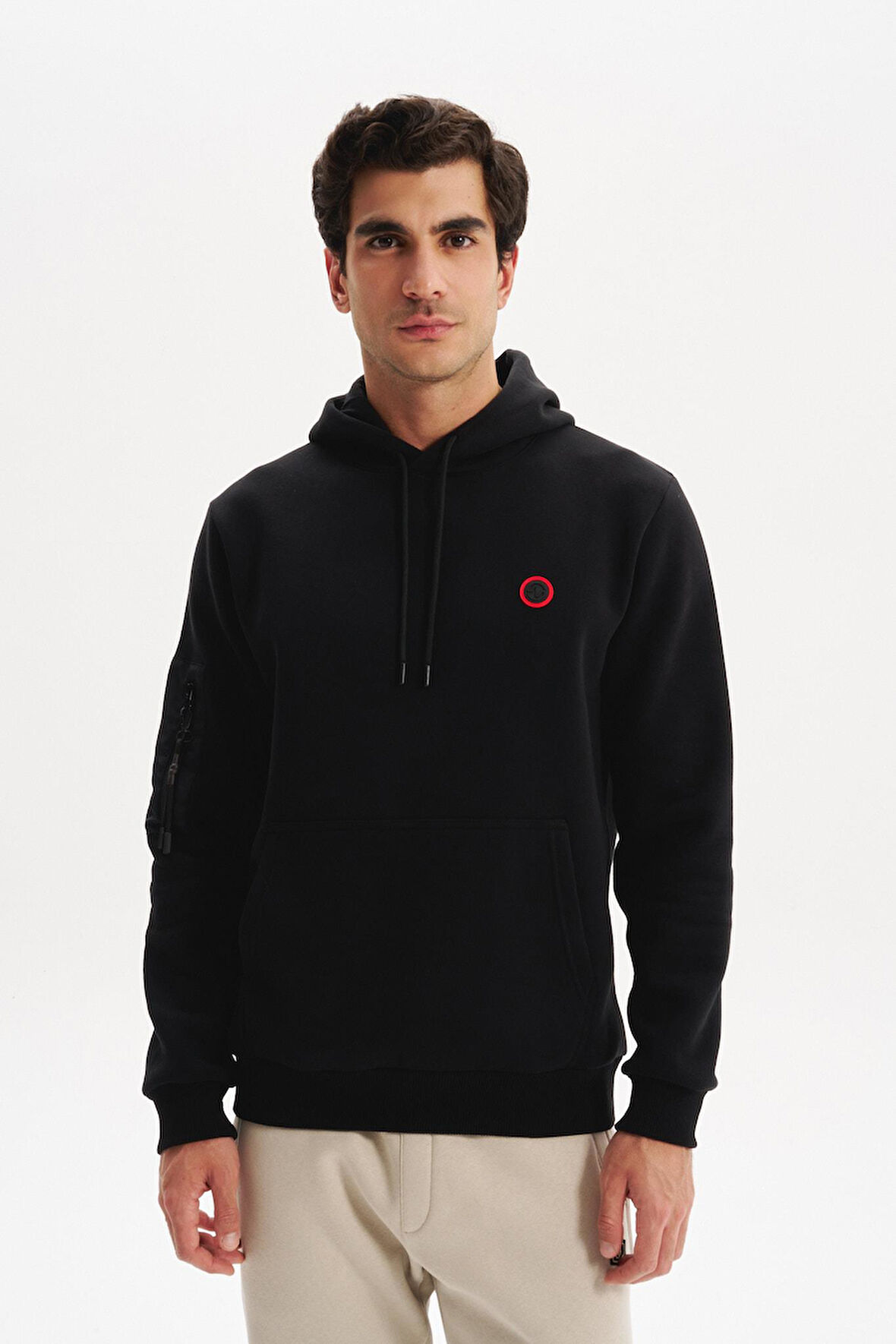 Arma Erkek Regular Fit 3 İplik Şardonlu Kanguru Cepli Kapüşonlu Sweatshirt – Pamuk Polyester Karışımı – K30254629202 