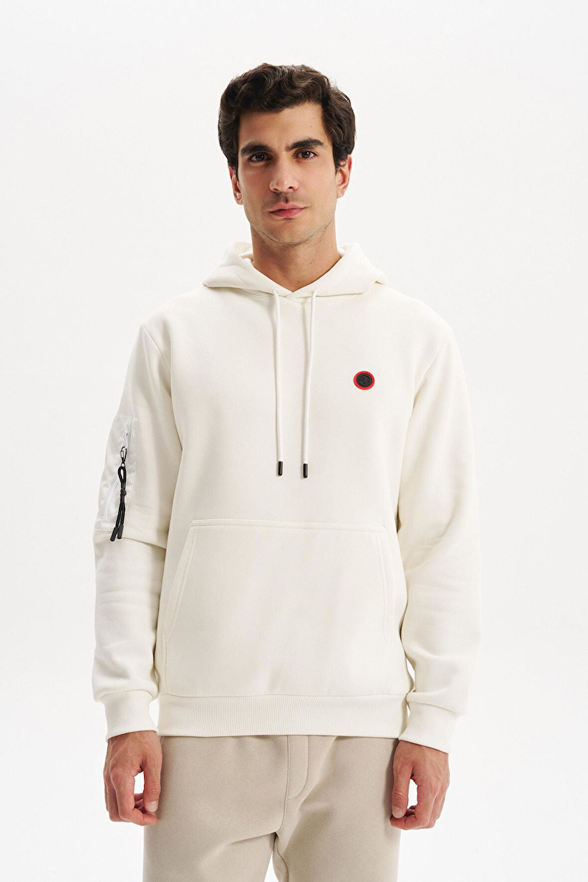 Arma Erkek Regular Fit 3 İplik Şardonlu Kanguru Cepli Kapüşonlu Sweatshirt – Pamuk Polyester Karışımı – K30254629202 