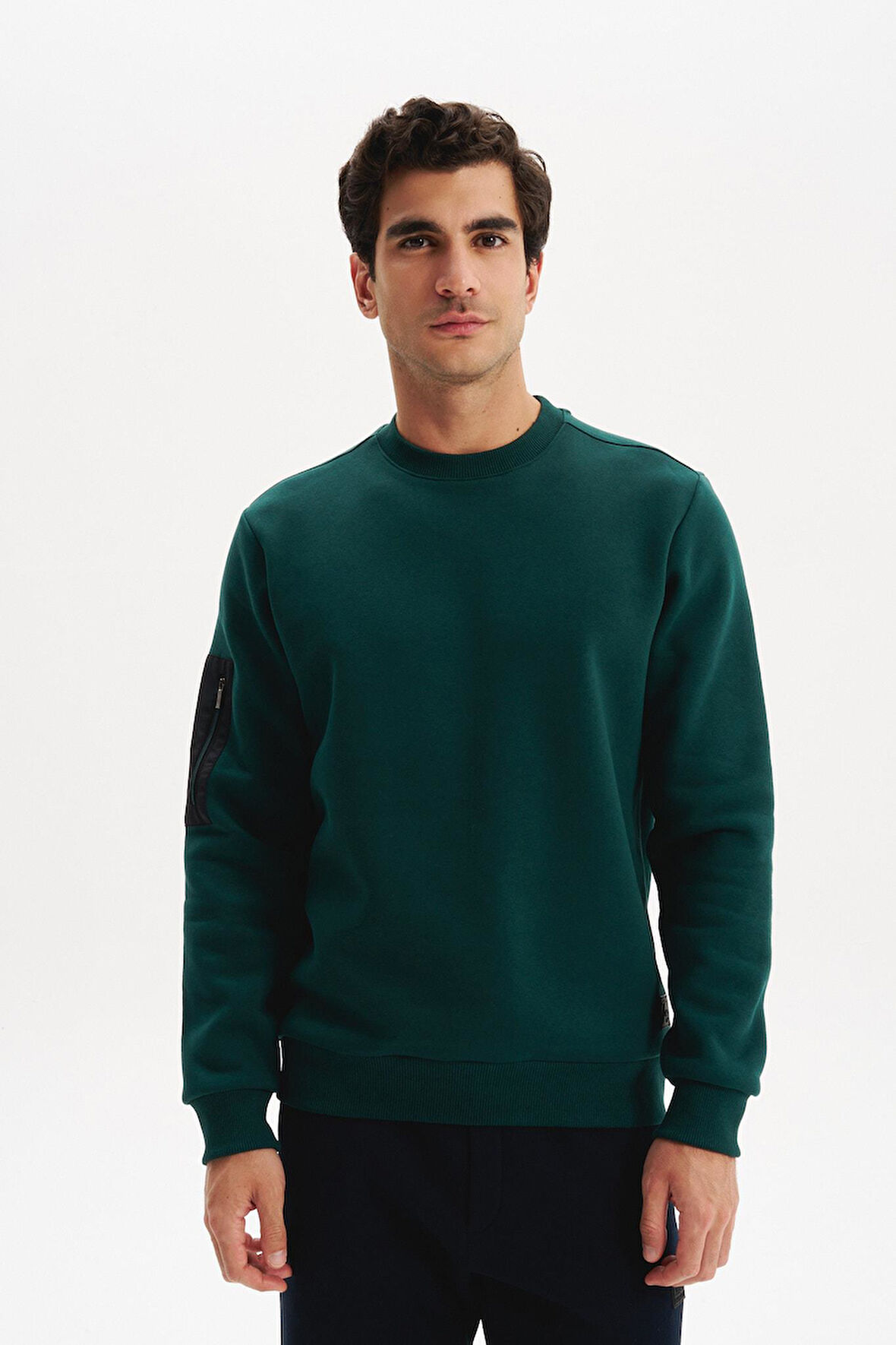 Arma Erkek Regular Fit Basic 3 İplik Şardonlu Bisiklet Yaka Sweatshirt – Pamuk Polyester Karışımlı K30124603302 