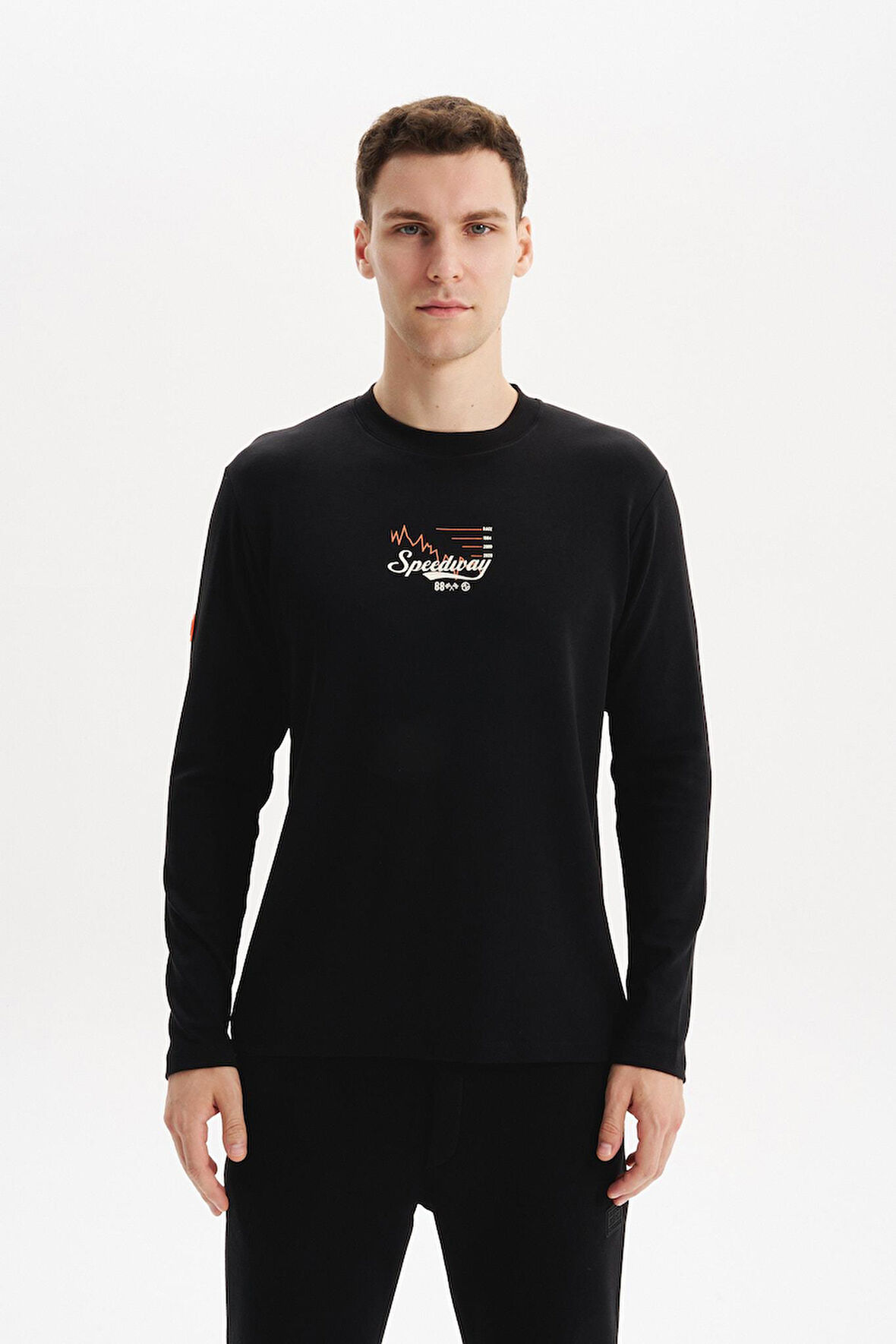 Arma Erkek Slim Fit Çift Taraflı İnce İnterlok Pamuk Modal Elastan Karışımlı Bisiklet Yaka Sweatshirt K30124989502 