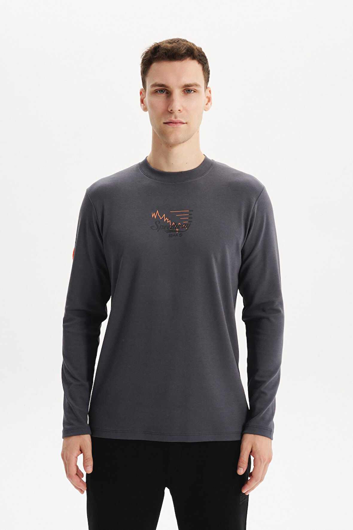 Arma Erkek Slim Fit Çift Taraflı İnce İnterlok Pamuk Modal Elastan Karışımlı Bisiklet Yaka Sweatshirt K30124989502 