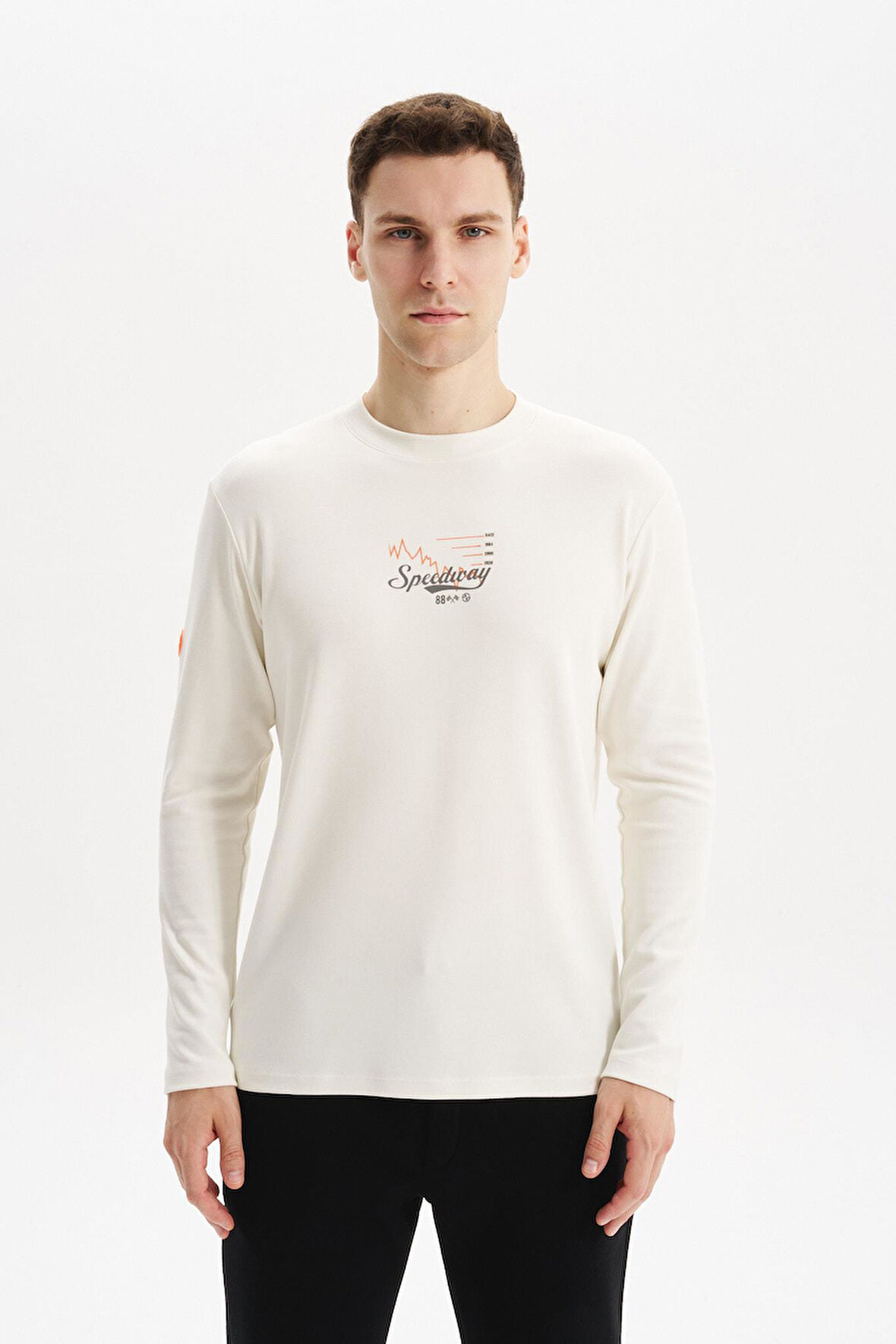 Arma Erkek Slim Fit Çift Taraflı İnce İnterlok Pamuk Modal Elastan Karışımlı Bisiklet Yaka Sweatshirt K30124989502 