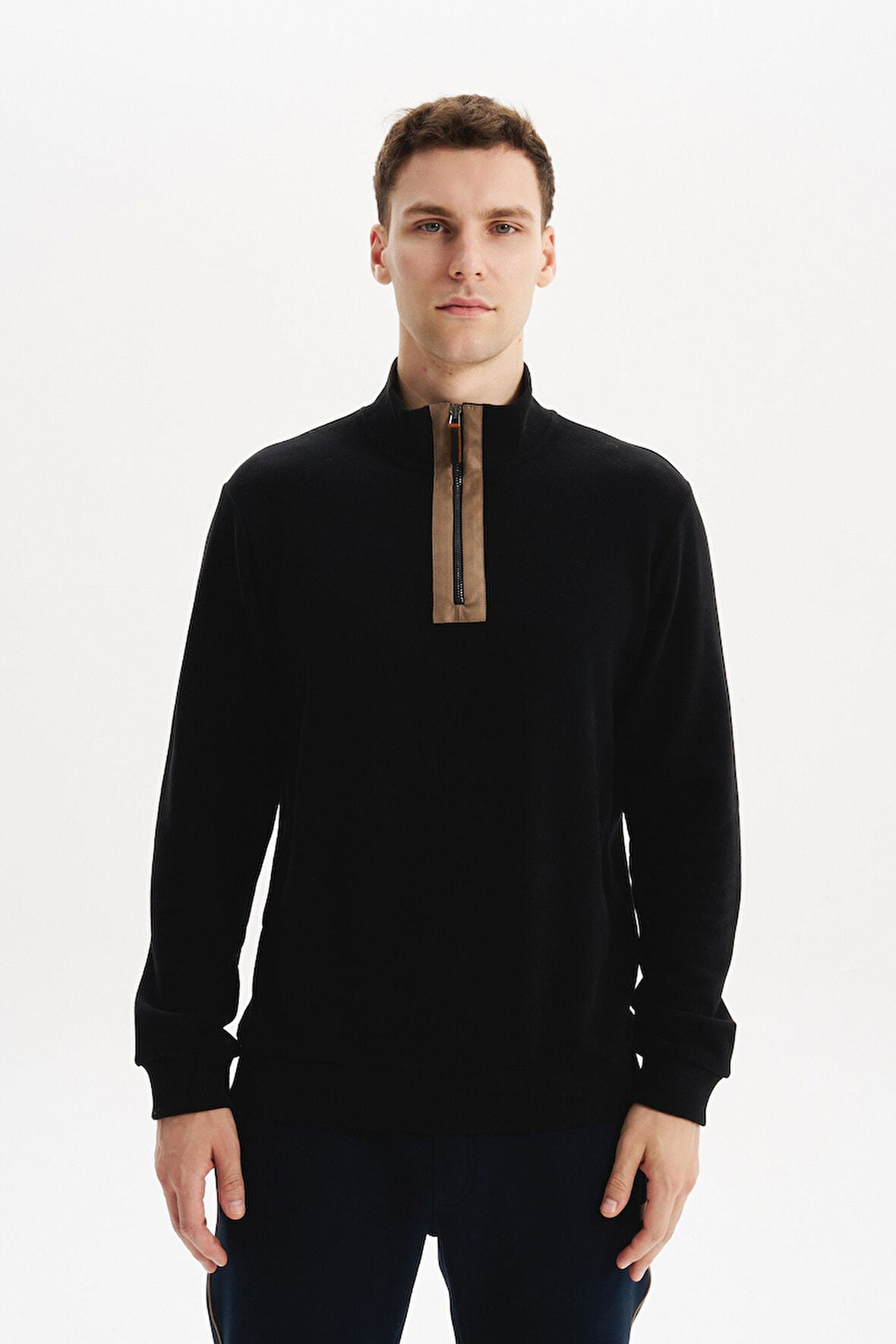 Arma Erkek Regular Fit Yarım Fermuar Dik Yaka Sweatshirt – Selanik Örme %65 Pamuk %35 Polyester K30554698102 