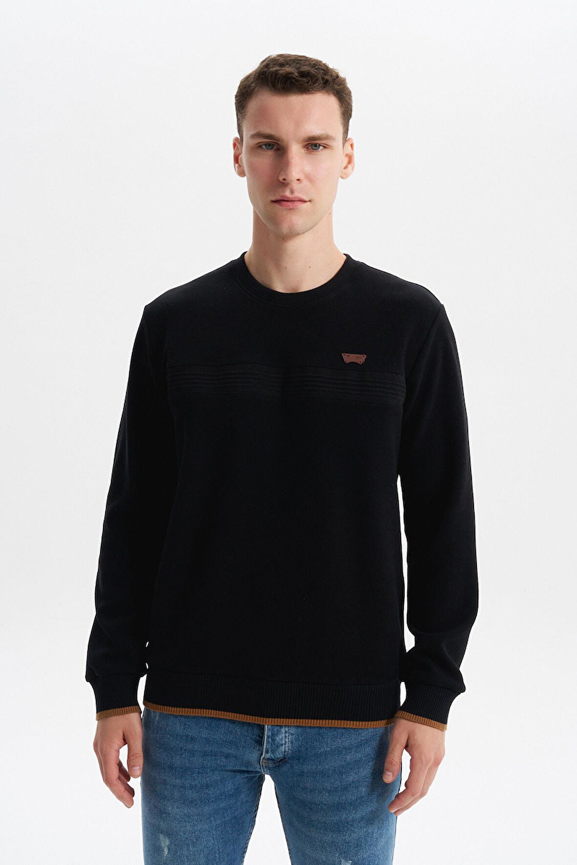 Arma Erkek Regular Fit Selanik Sweatshirt Kazak – Karbon Fırçalı, Bisiklet Yaka, Pamuk Polyester, Süs Etiketli K30124697802 