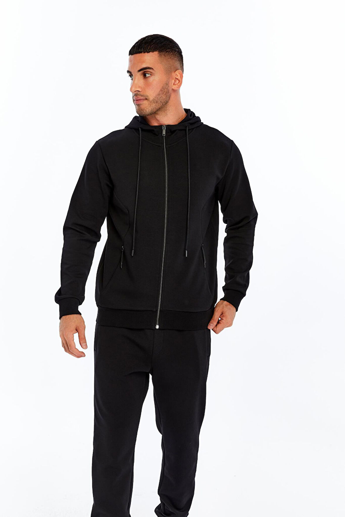 Arma Erkek Slim Fit Interlok Kapüşonlu Sweatshirt – Yandan Gizli Fermuarlı Cepli K30324989702 