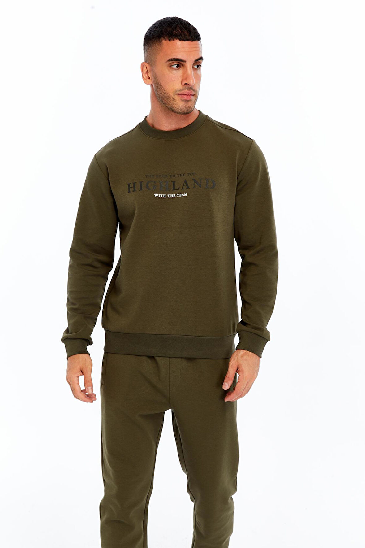 Arma Erkek Slim Fit Scuba Interlok Bisiklet Yaka Yazı Baskılı Sweatshirt K30124685002 