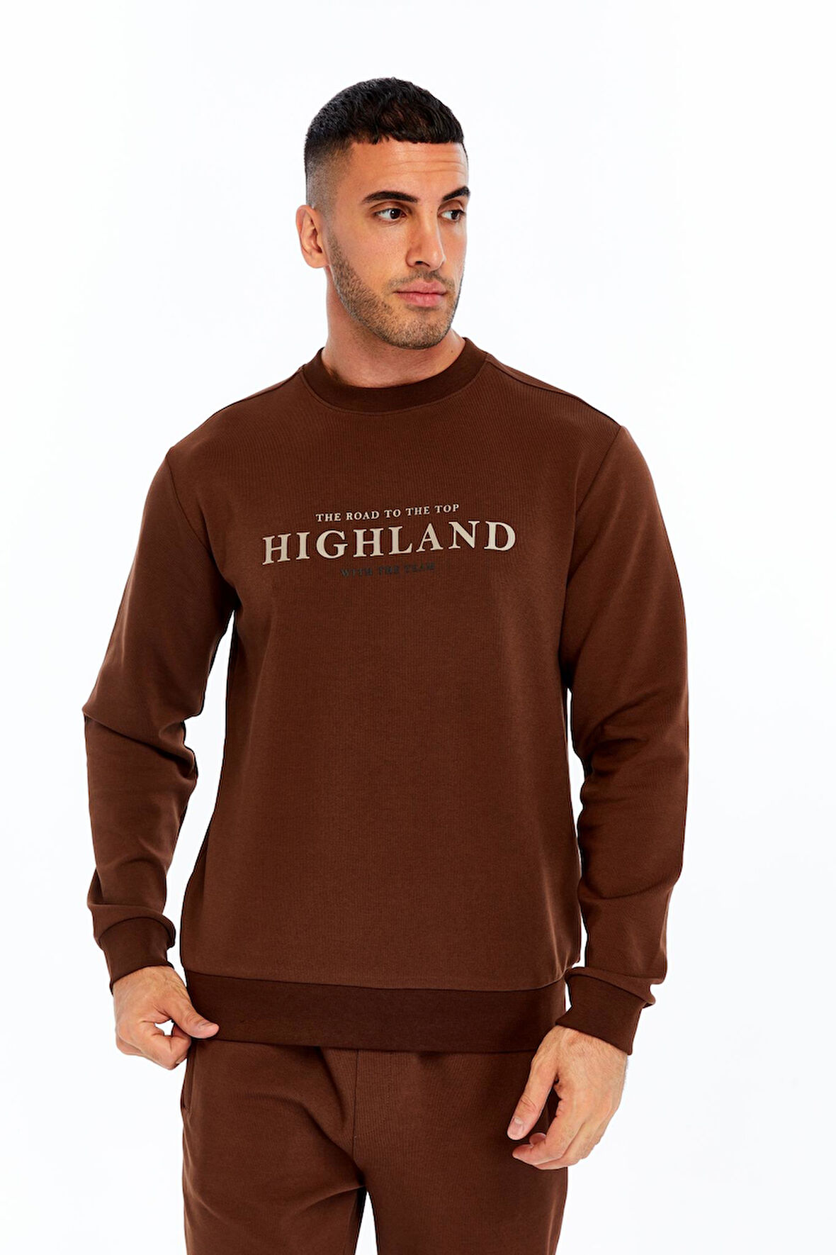 Arma Erkek Slim Fit Scuba Interlok Bisiklet Yaka Yazı Baskılı Sweatshirt K30124685002 