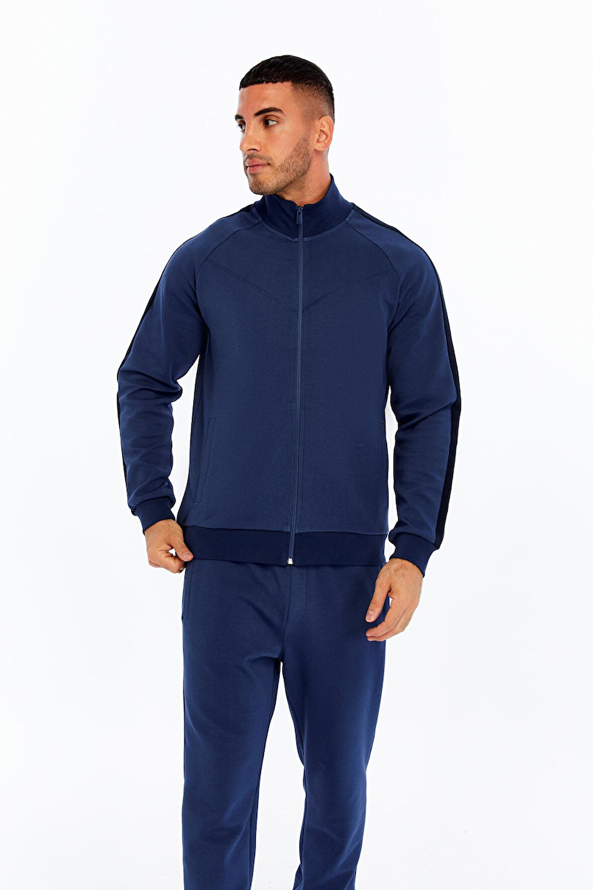 Arma Erkek Slim Fit Reglan Kollu Fleto Cepli Tam Fermuar Dik Yaka Interlok Sweatshirt K30324989602 