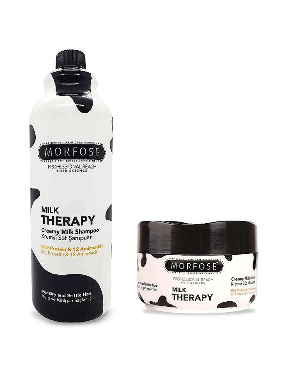 Morfose Milk Therapy Şampuan 1000 Ml + Milk Therapy Maske 500 Ml