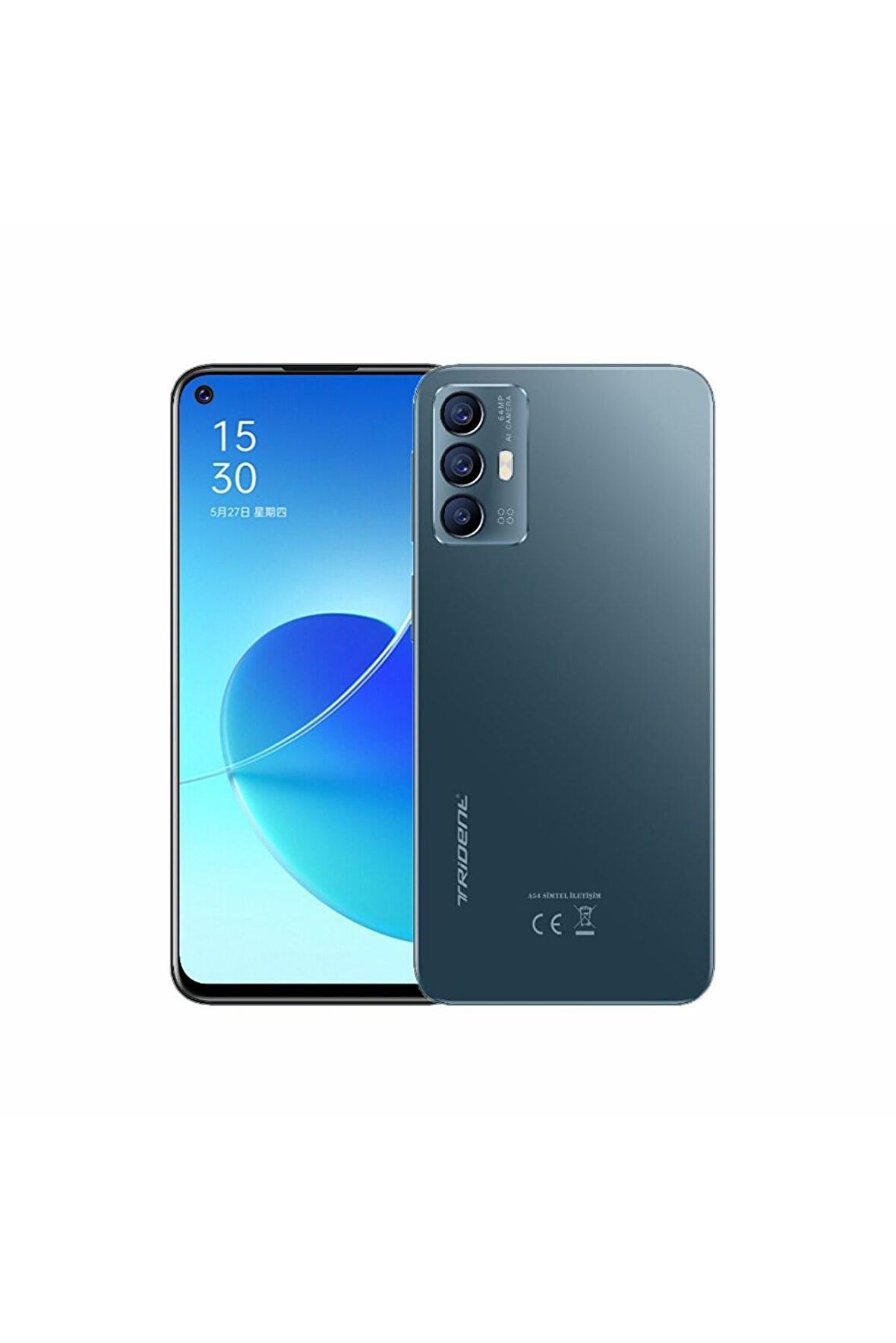Trident A54 Mavi 128 GB 8 GB Ram 6.53 İnç 64 MP Akıllı Telefon