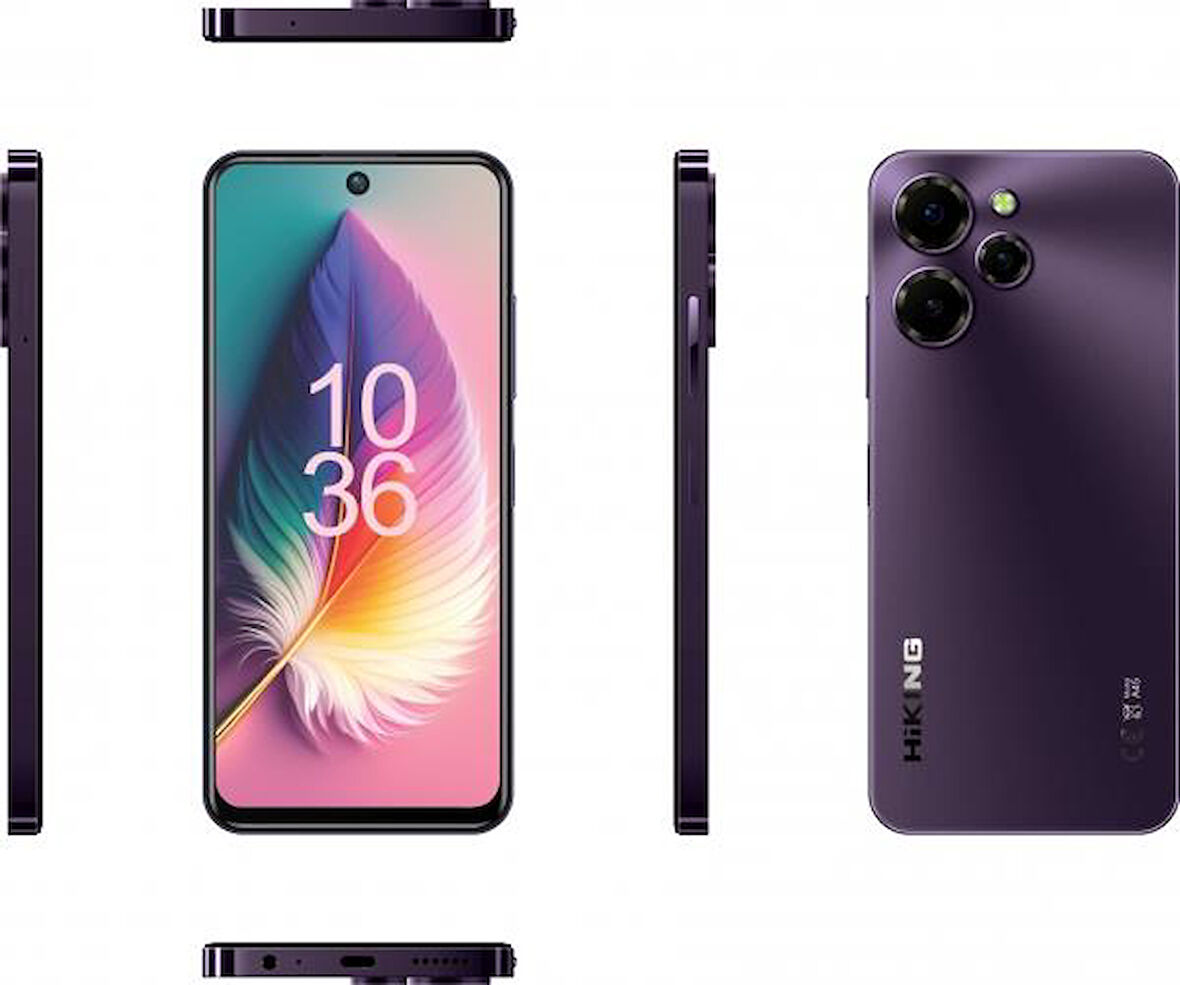 HİKİNG A45 6/128GB PURPLE (TÜRKİYE GARANTİLİ)