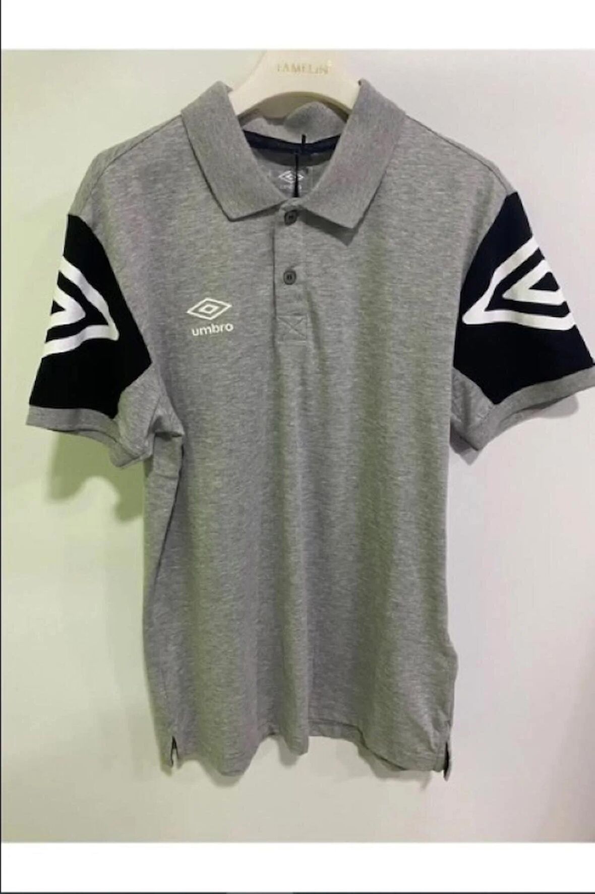  Umbro Erkek Polo Yaka T-shirt Desk  Polo Tf 0019-1 Gri