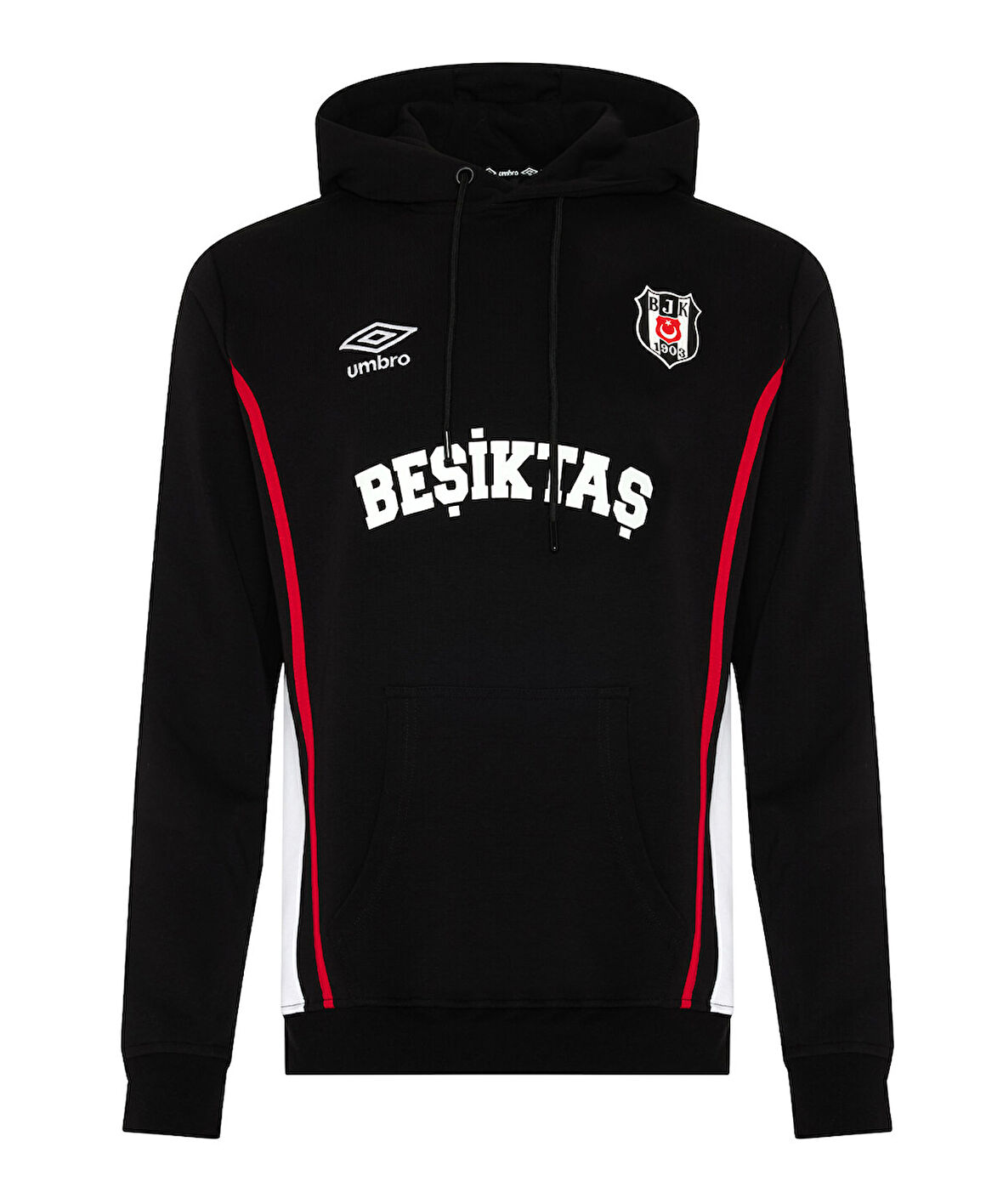 Beşiktaş S.K. Bjk Umbro 25/26 Takım Antrenman Pamuklu Erkek Kapüşonlu Sweatshirt