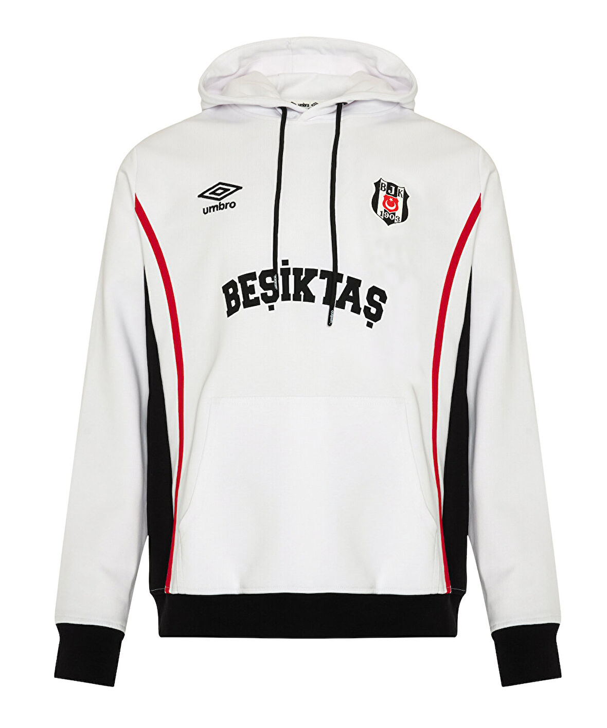 Beşiktaş S.K. Bjk Umbro 25/26 Takım Antrenman Pamuklu Erkek Kapüşonlu Sweatshirt