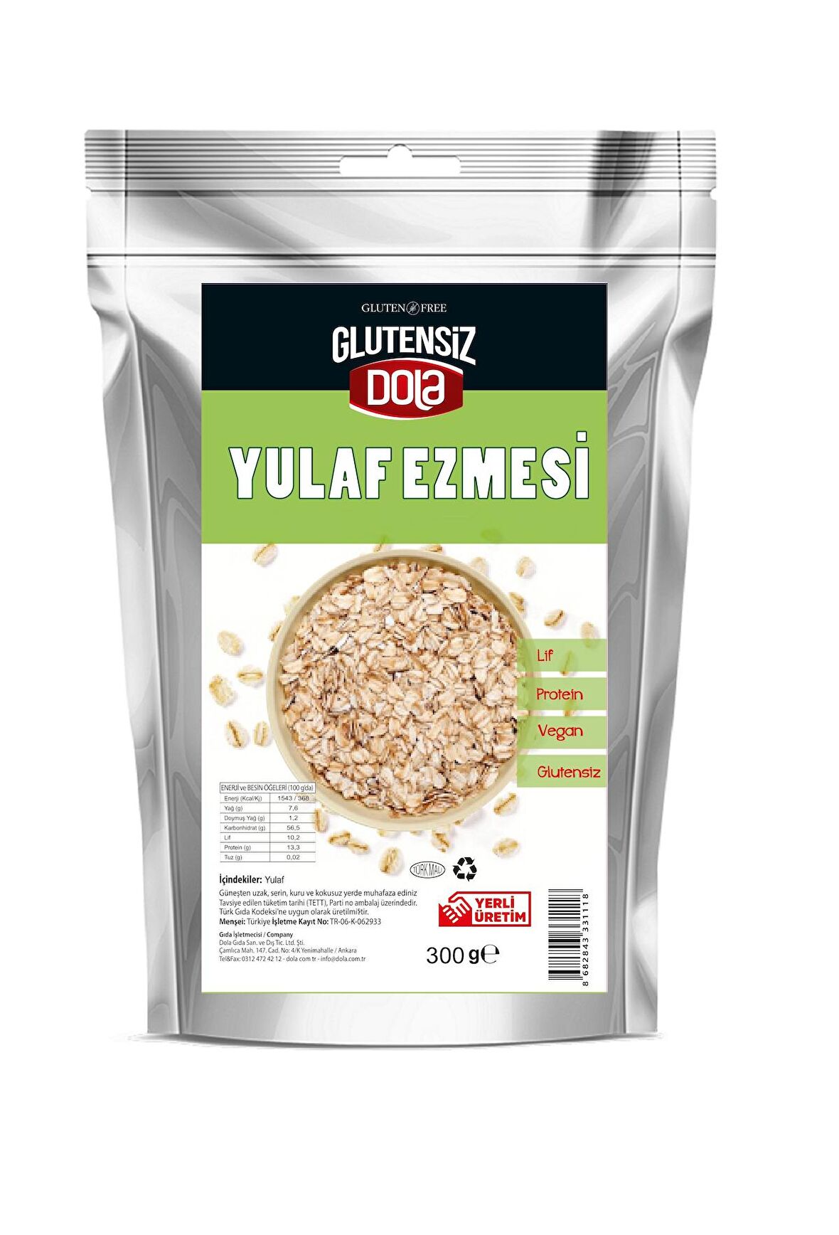 Dola Glutensiz Yulaf Ezmesi 300 g