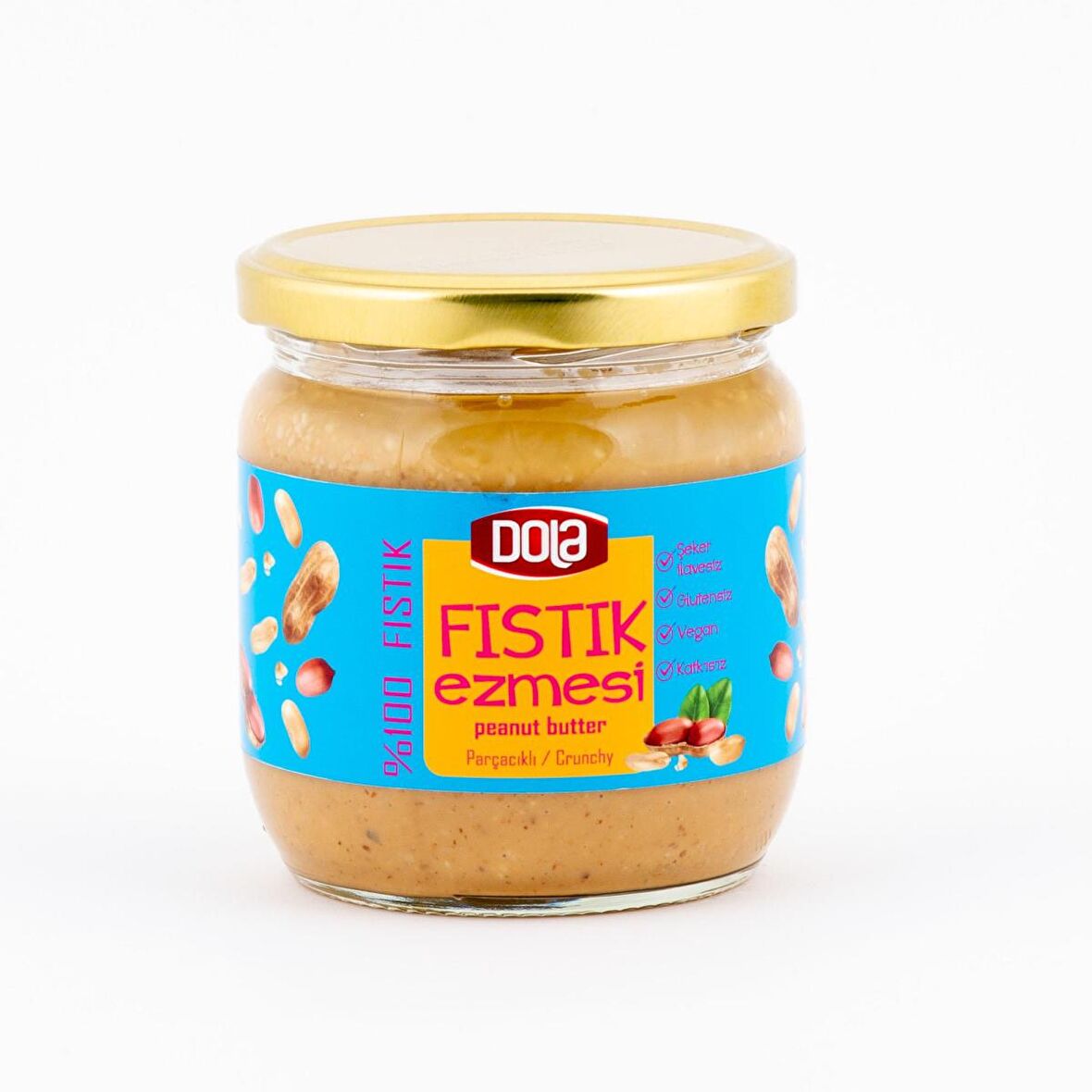 Dola Fıstık Ezmesi Fıstık Parçacıklı Glutensiz 350 g