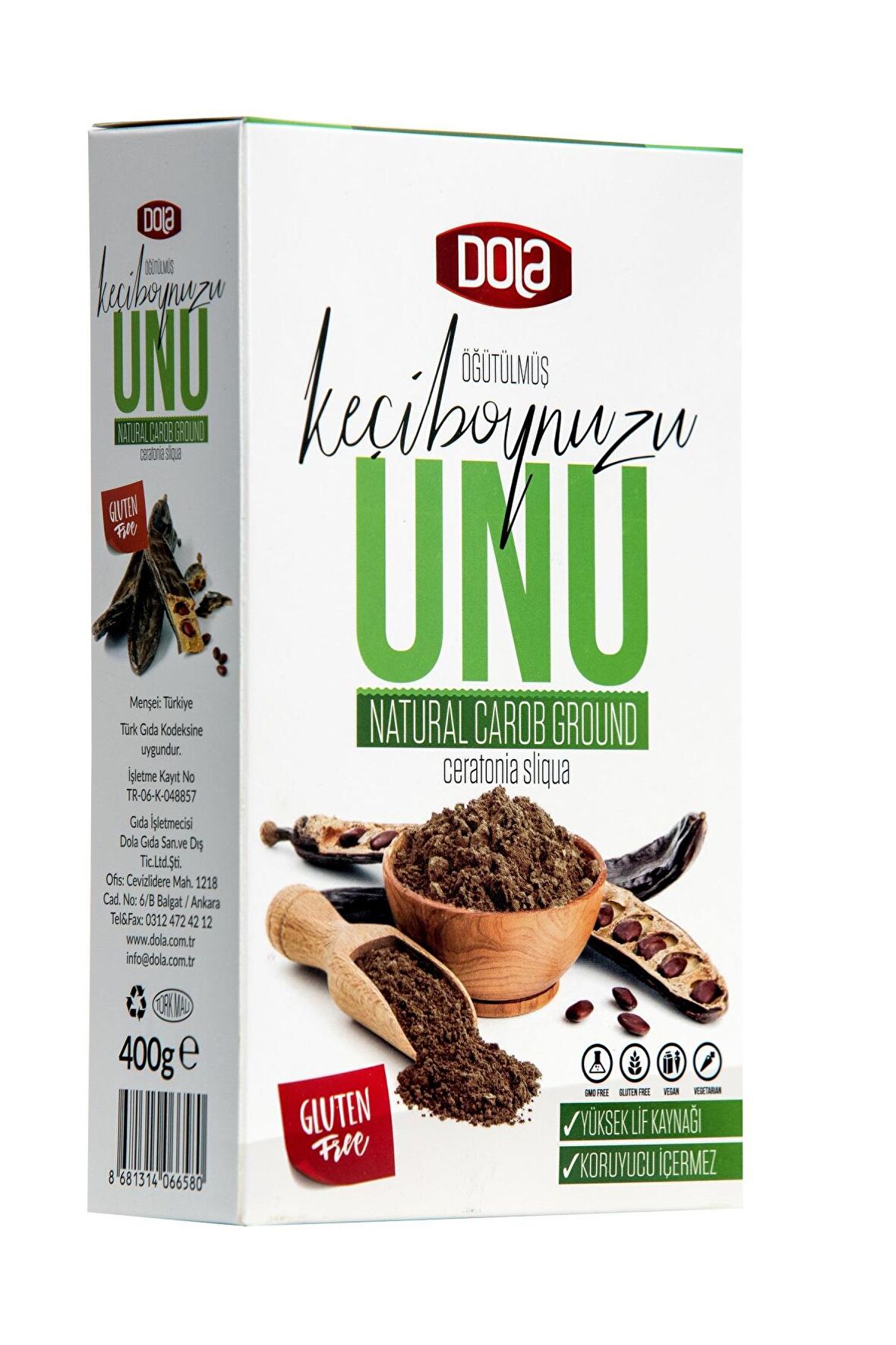 Dola Glutensiz Keçiboynuzu Unu 400 G