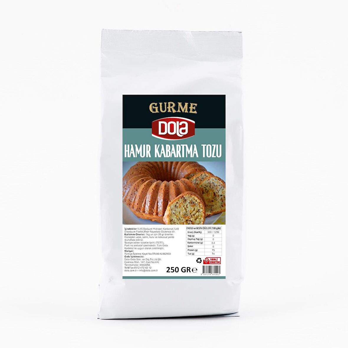 Dola Glutensiz Hamur Kabartma Tozu 250 g