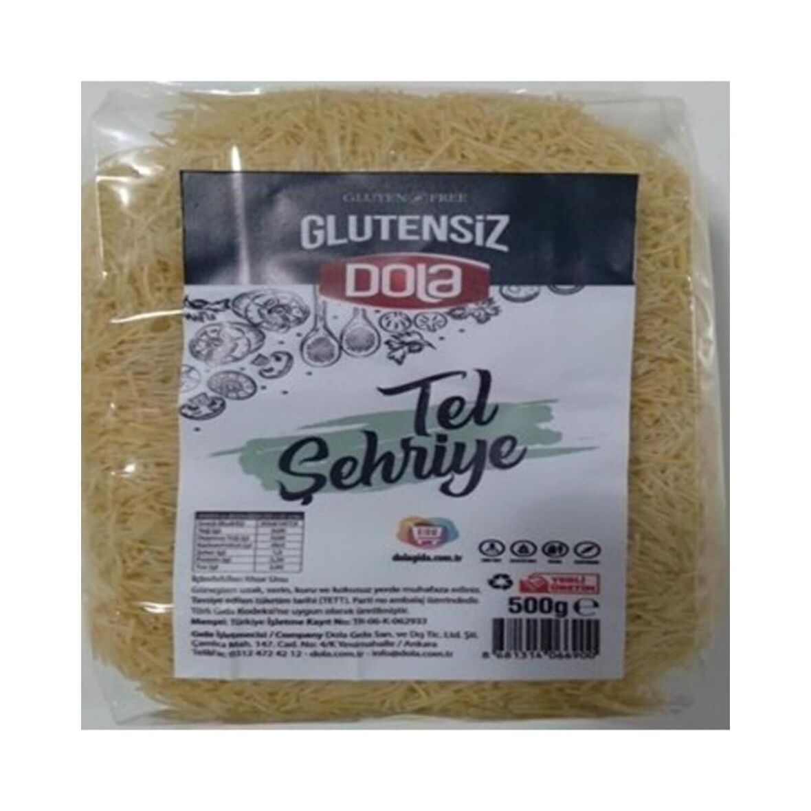 Dola Glutensiz Makarna Tel Şehriye 500 g