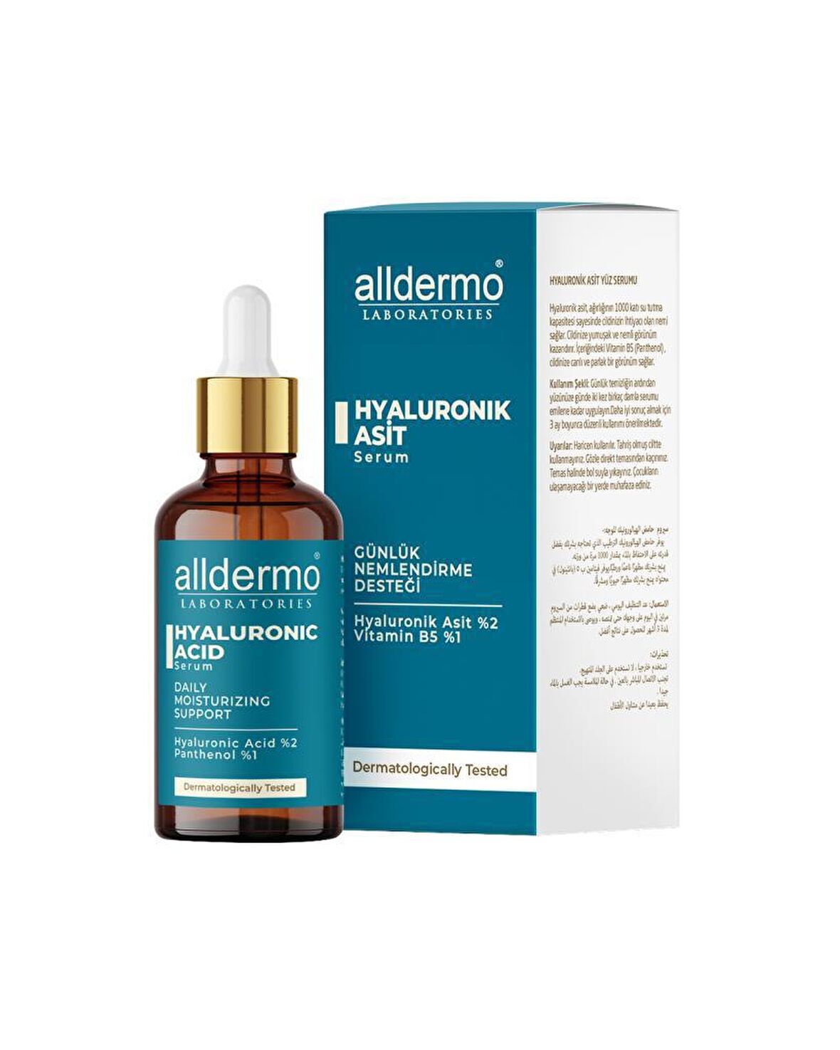 Alldermo Laboreties Yaşlanma Karşıtı Panthenol 30 Yaş + Gece-Gündüz Yüz ve Boyun Serumu 30 ml 