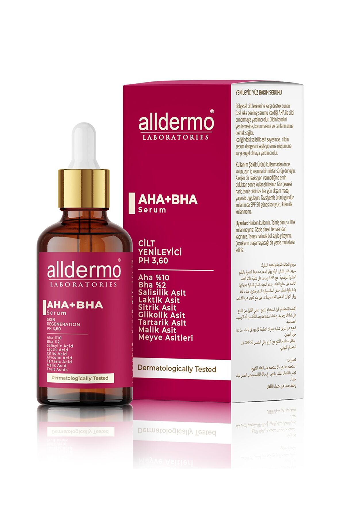 Alldermo Aha Bha Cilt Yenileyici Serum 30 ml