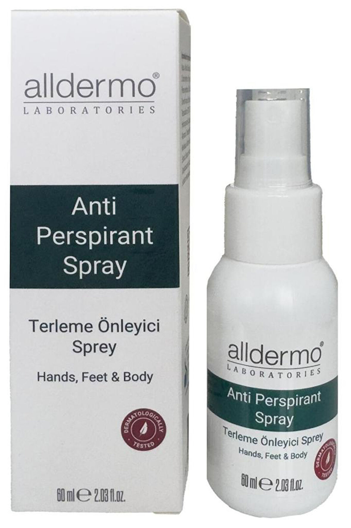 alldermo El-Ayak-Vücut Ter Önleyici Sprey 60ml