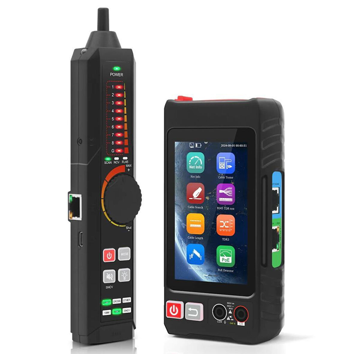 Novacom LT-600S RJ45 Poe Uyumlu Çok Fonksiyonlu Kablo Test Cihazı