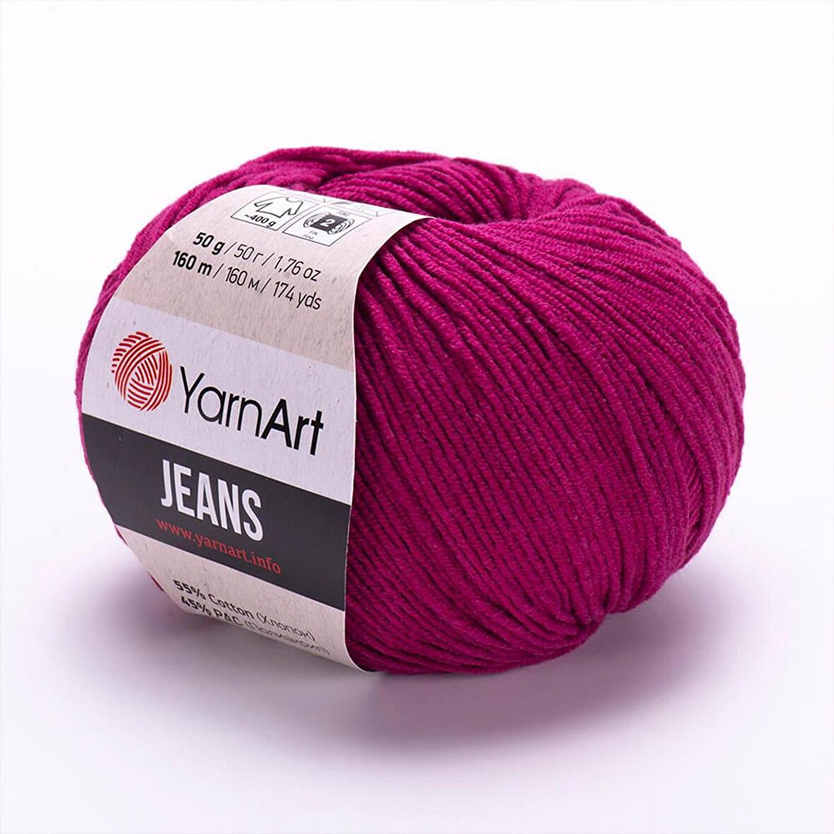 YarnArt Jeans El Örgü İpliği - 91 Fuşya