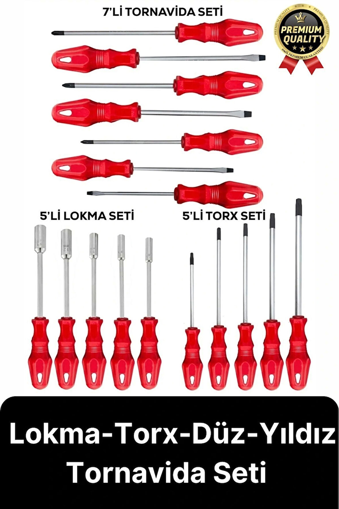 Özel Üretim Dayanıklı Yüksek Kalite Ev İş Tamir Tadilat Lokma Torx Düz Yıldız Tornavida Seti Takımı