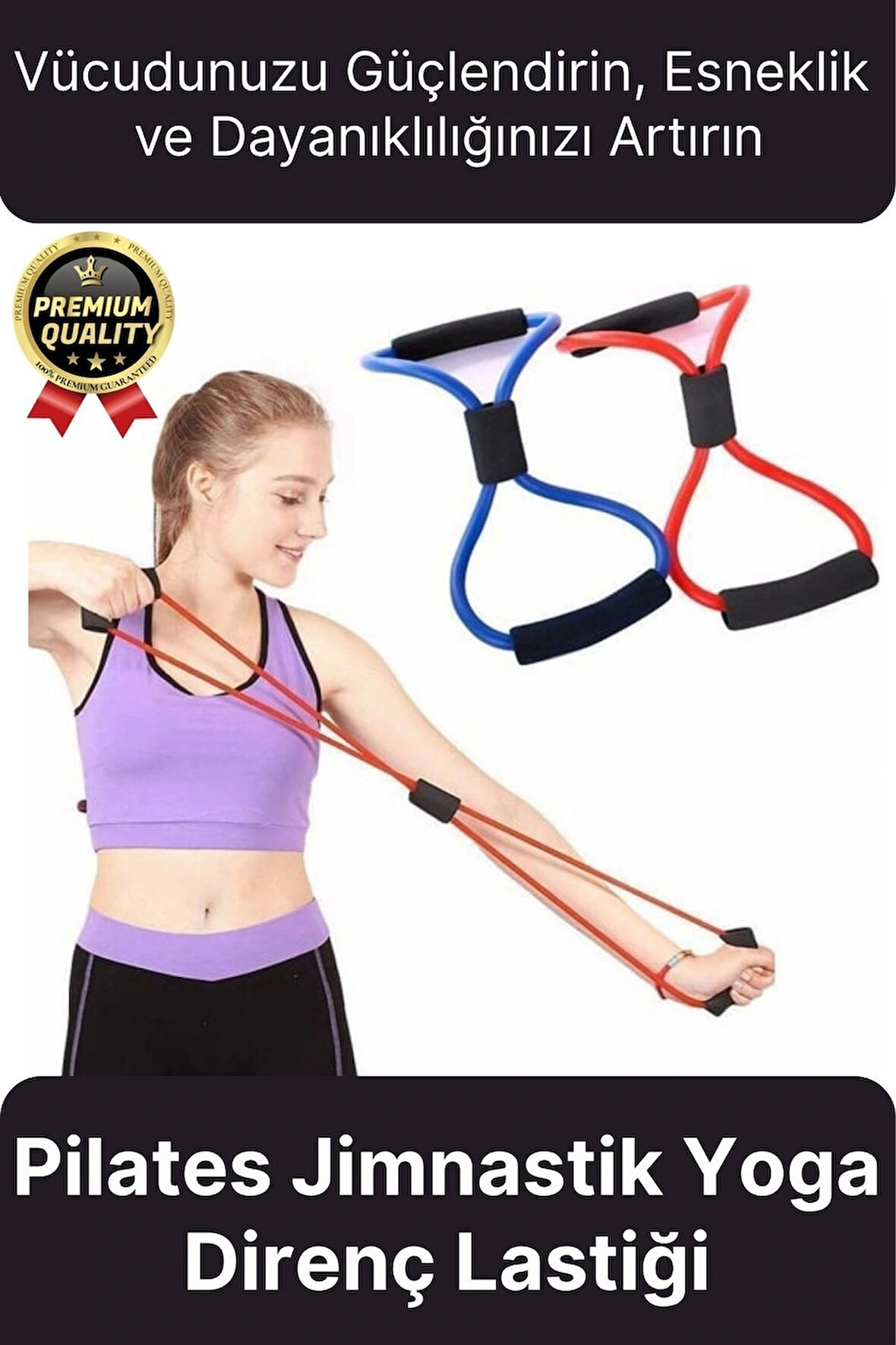 Özel Üretim Spor Aleti Kas Açma Germe Dayanıklı Pilates Jimnastik Yoga Egzersiz Direnç Lastiği