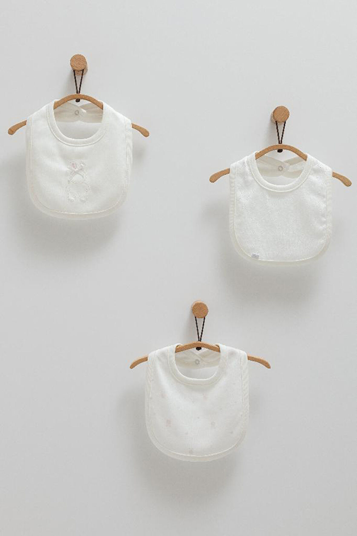 Caramell %100 Pamuk Cute Rabbit 3'lü Mama Önlüğü CRML.ONK1490