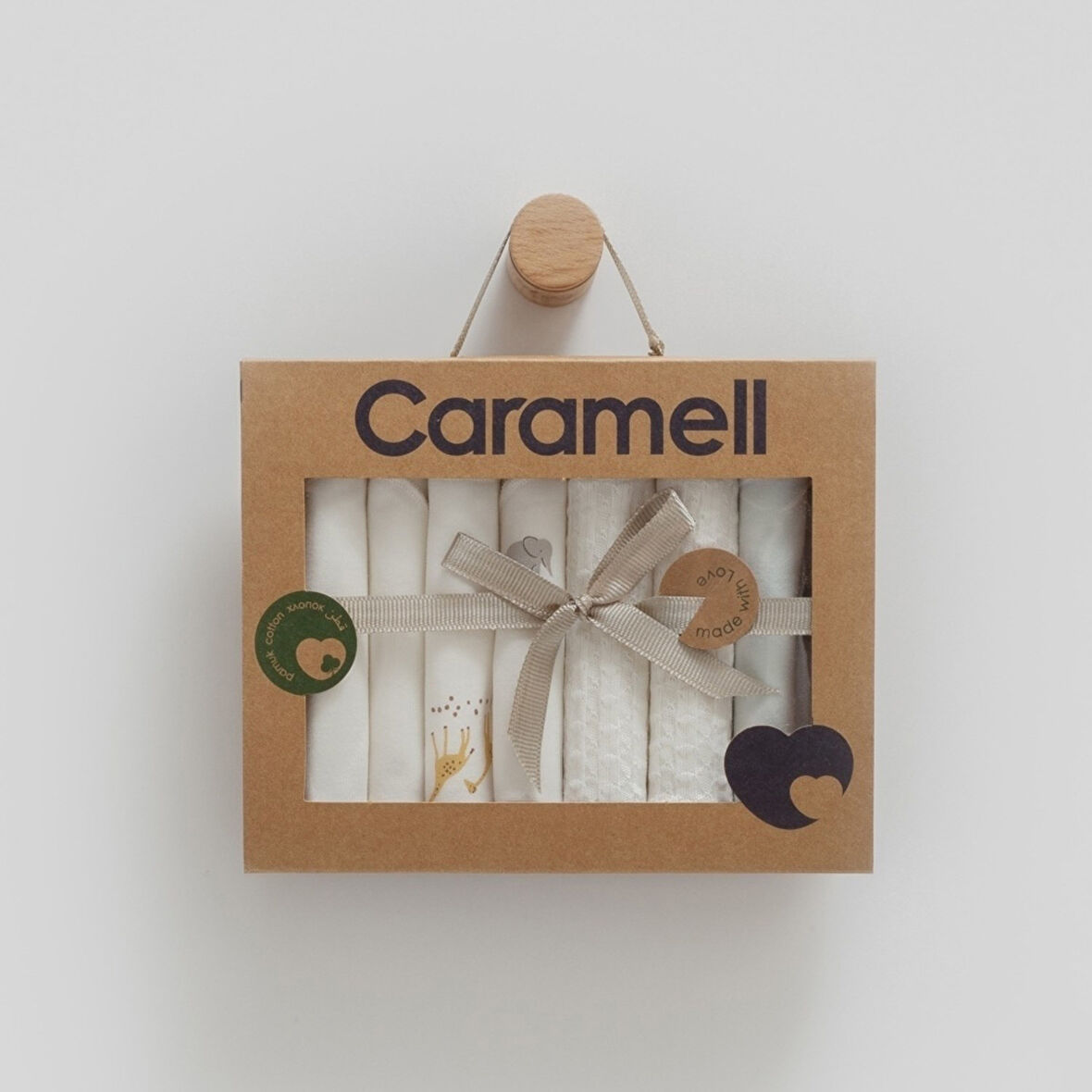 Caramell Safari Time 7'li Bebek Penye Mendili 1373