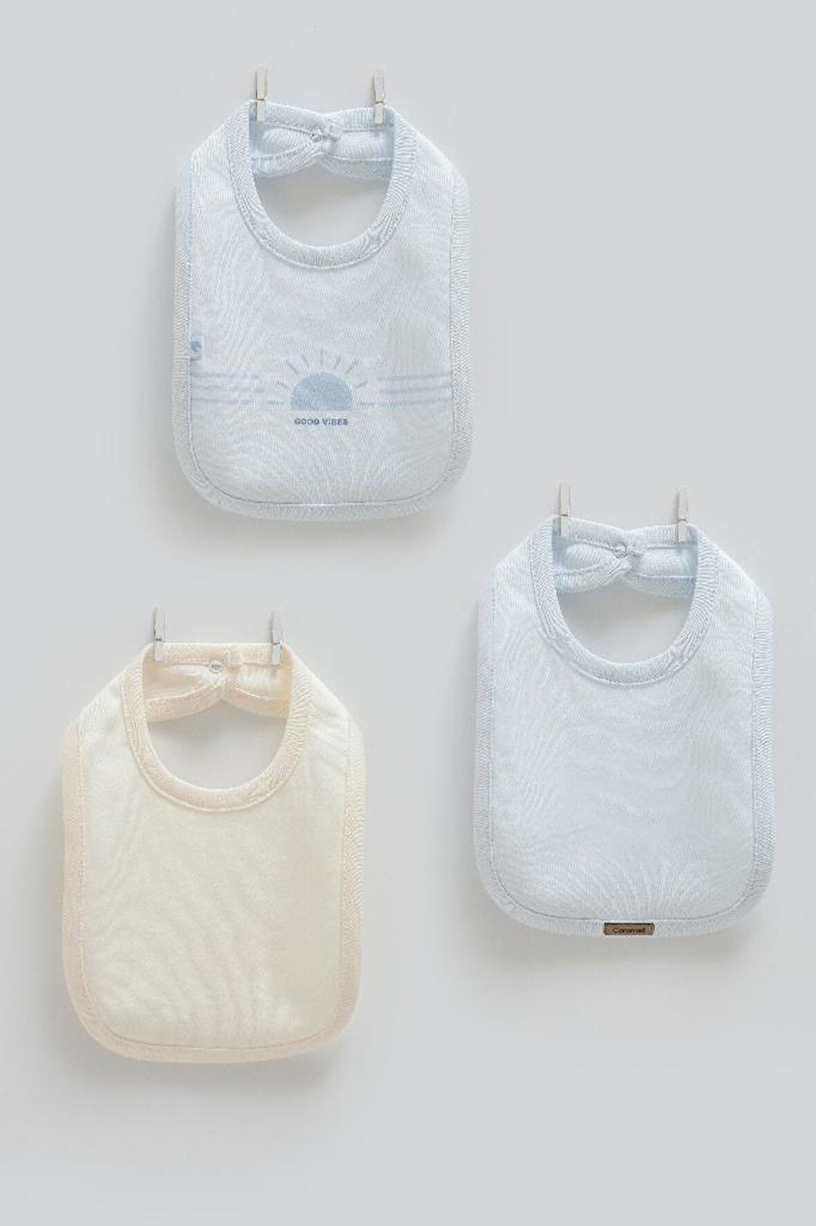 Caramell %100 Pamuk Good Vibes 3'lü Mama Önlüğü CRML.ONE2050