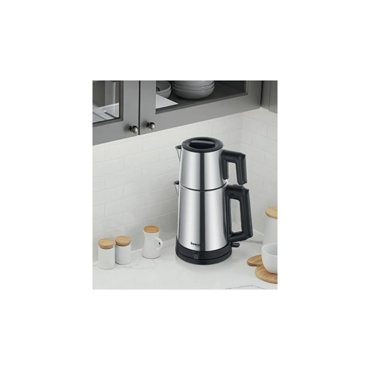 LORENZO LRZ-1077 GRANDE ÇELİK ÇAY MAKİNESİ İNOX