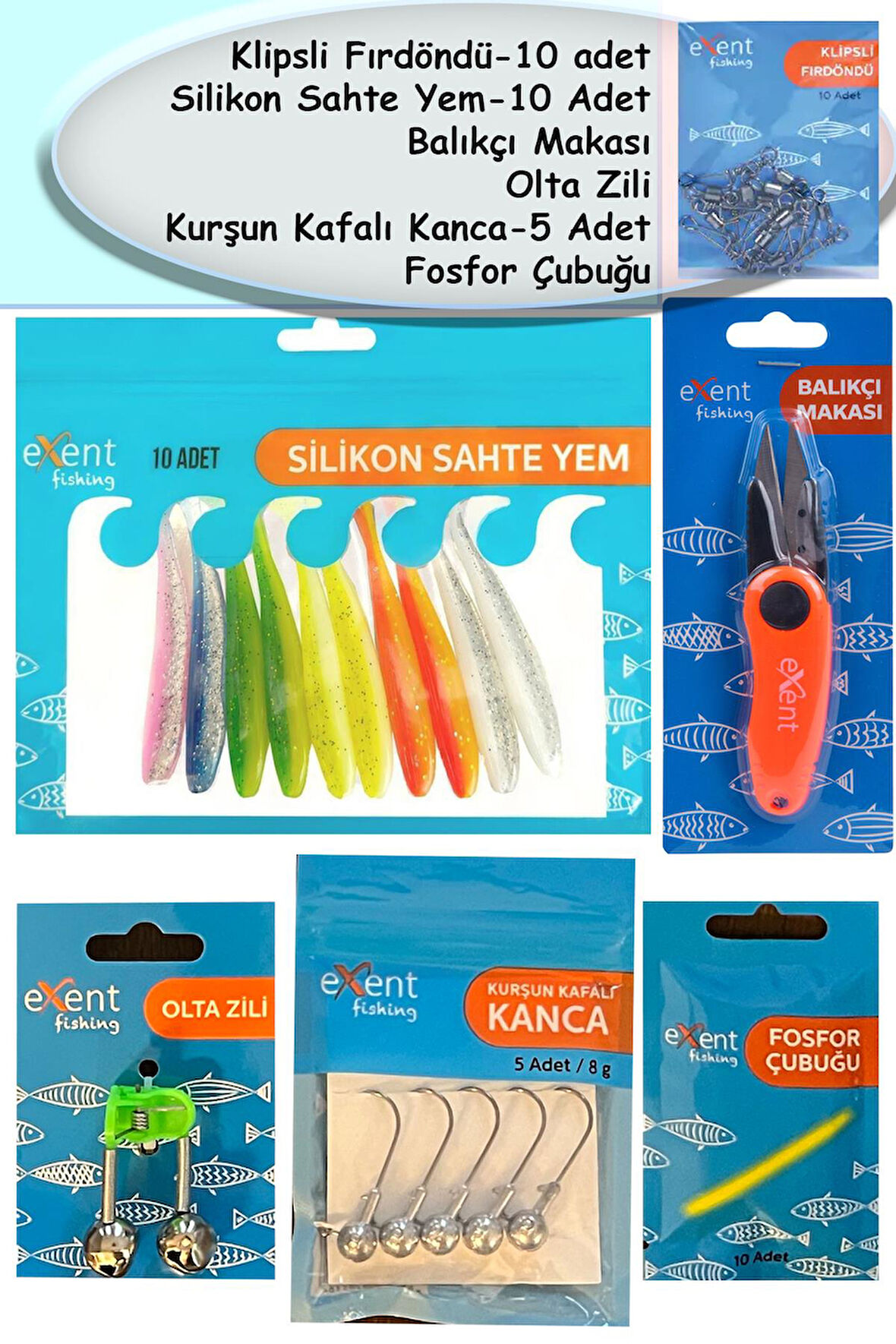 Exent Balıkçı Aksesuar Seti