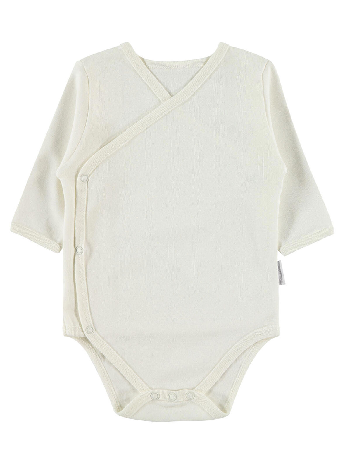Civil Baby Bebek Kruvaze Yaka Çıtçıtlı Badi 1-6 Ay Ekru