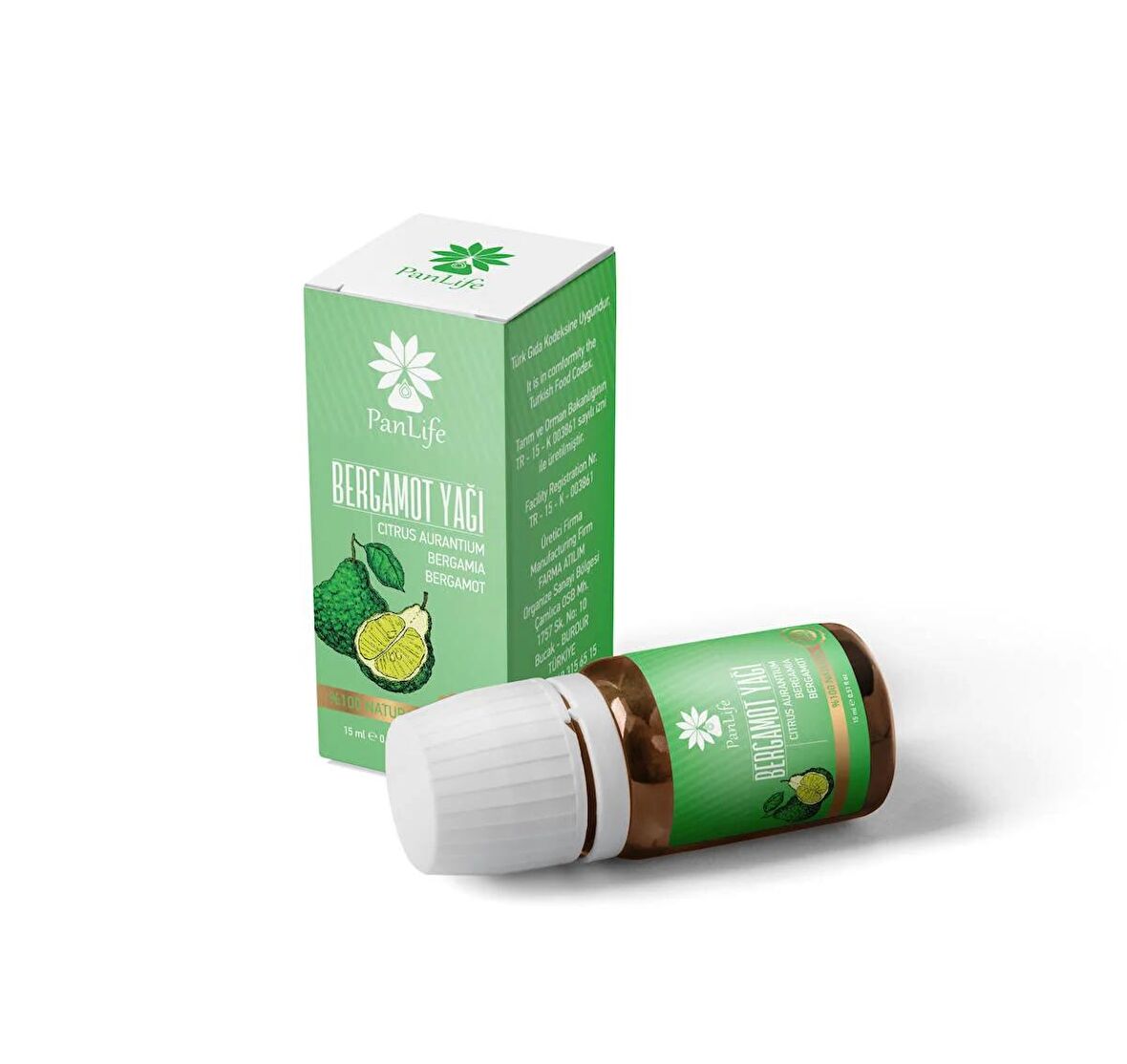 PANLIFE BERGAMOT YAĞI 10 ML  %100 Saf Analiz Sertifikalı 