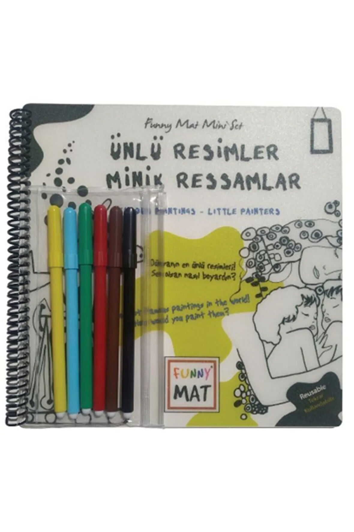Ünlü Resimler Minik Ressamlar - Funny Mat Mini Set (aktivite Seti)