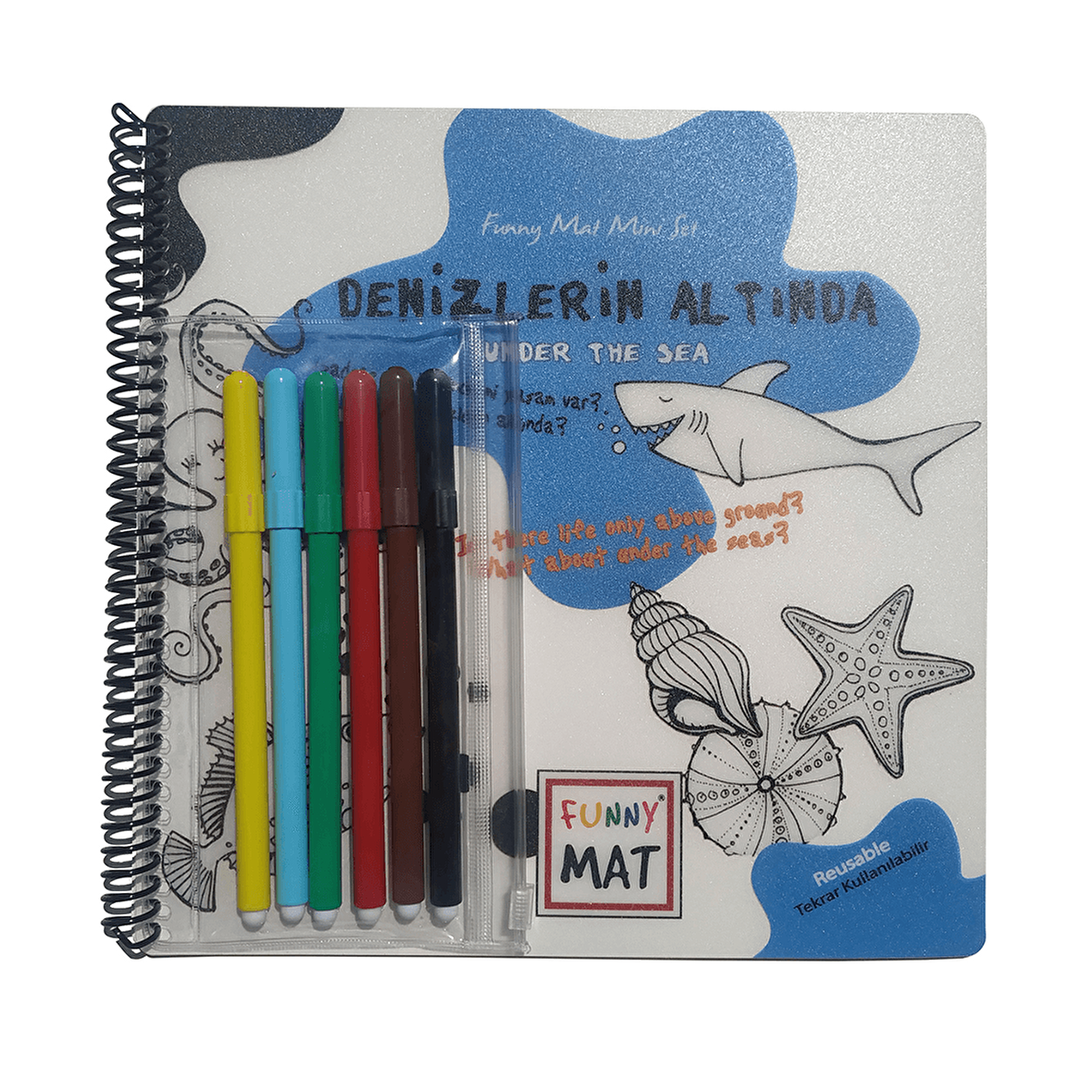 Funny Mat Mini Set Denizlerin Altında (Kalemli) 1136