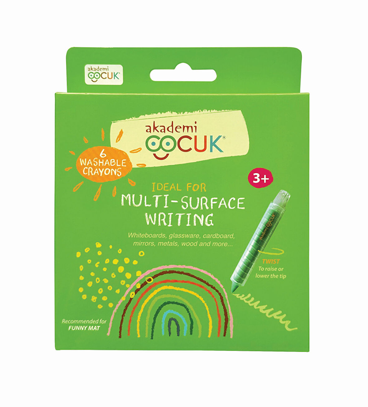 Akademi Çocuk Yıkanabilir 6'lı Tebeşir