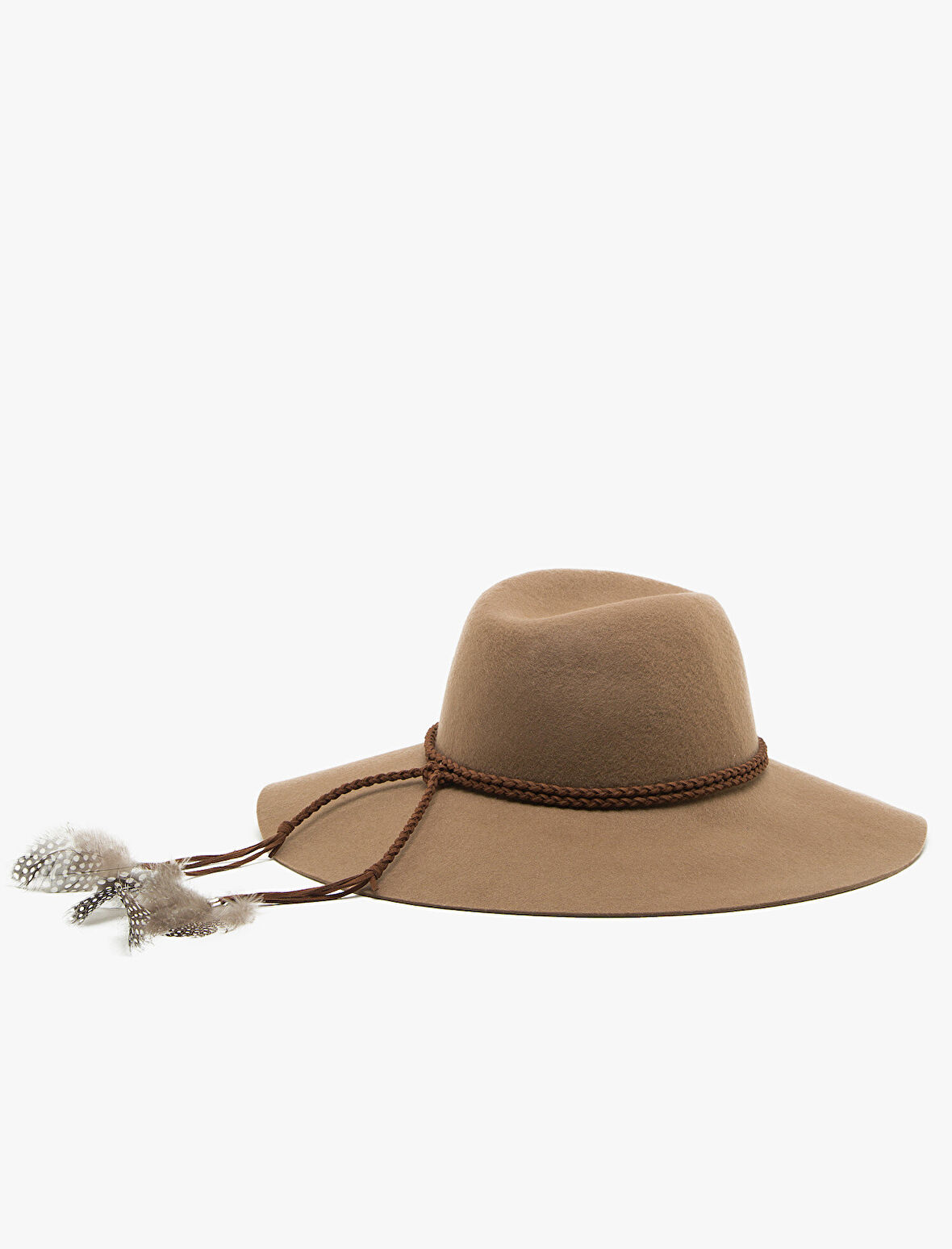 Tüy Detaylı Şapka