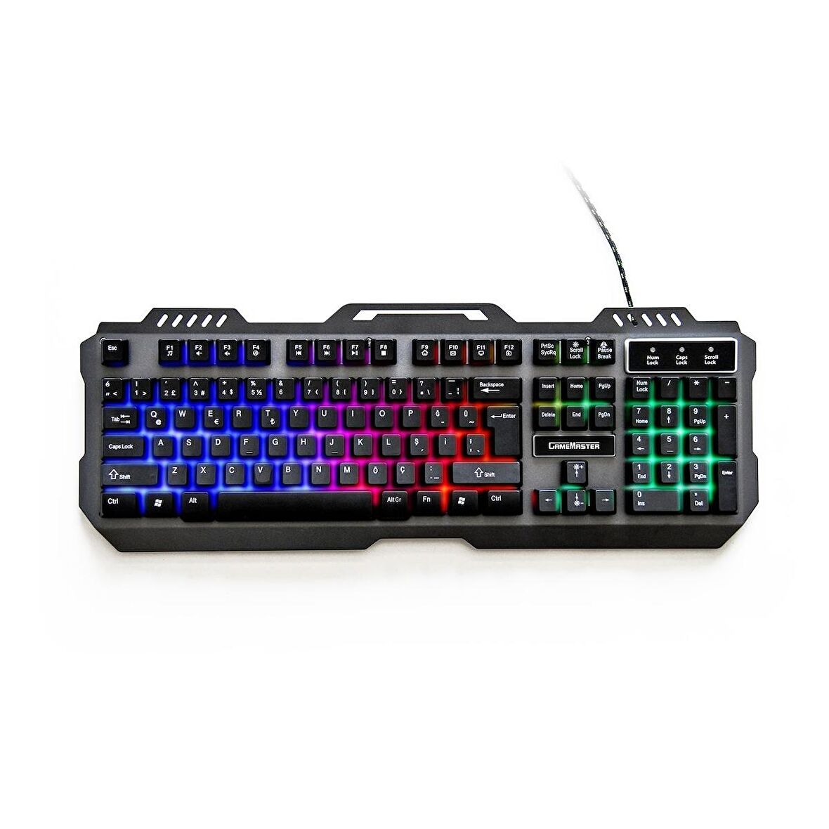 Preo MG41 Membran Metal Gövdeli RGB Aydınlatmalı Kablolu Oyuncu Klavyesi Siyah
