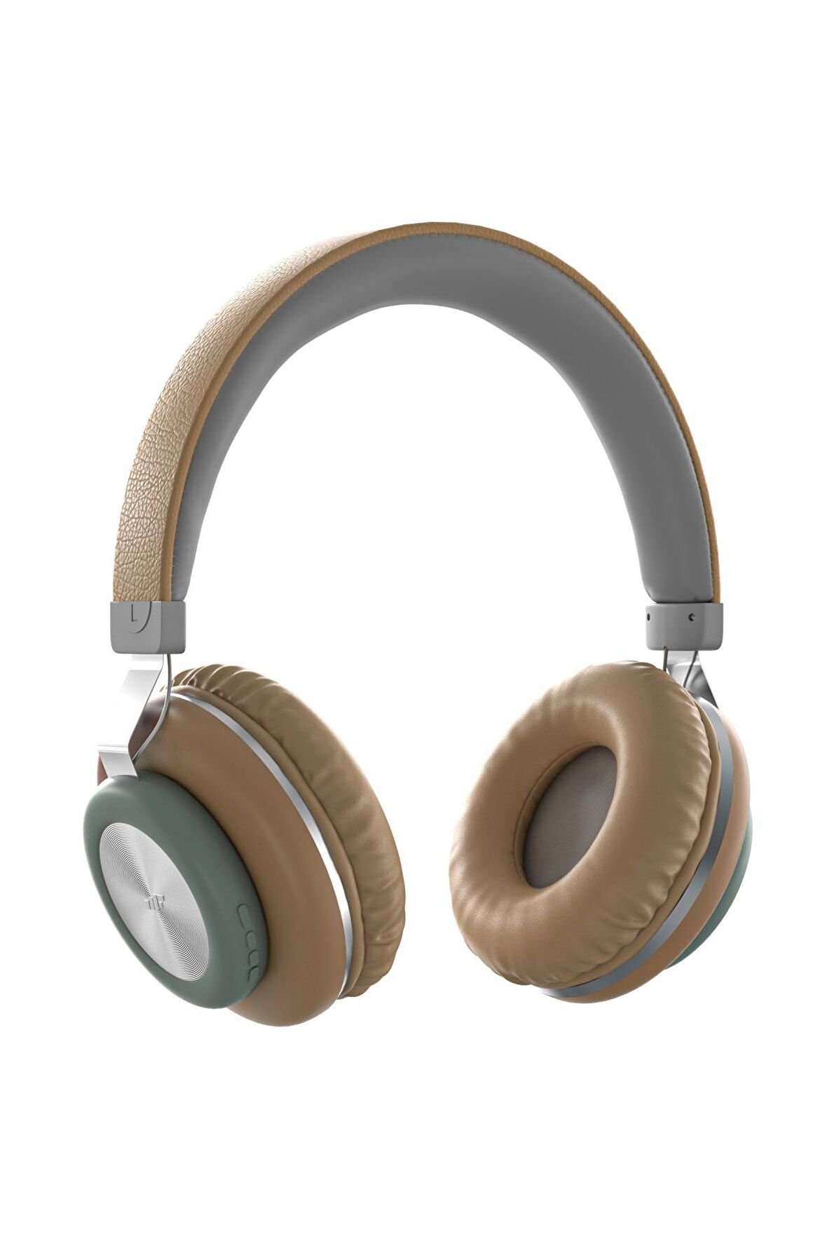 MF Product Acoustic 0125 Mikrofonlu Kulaküstü Kablosuz Bluetooth Kulaklık Kahverengi