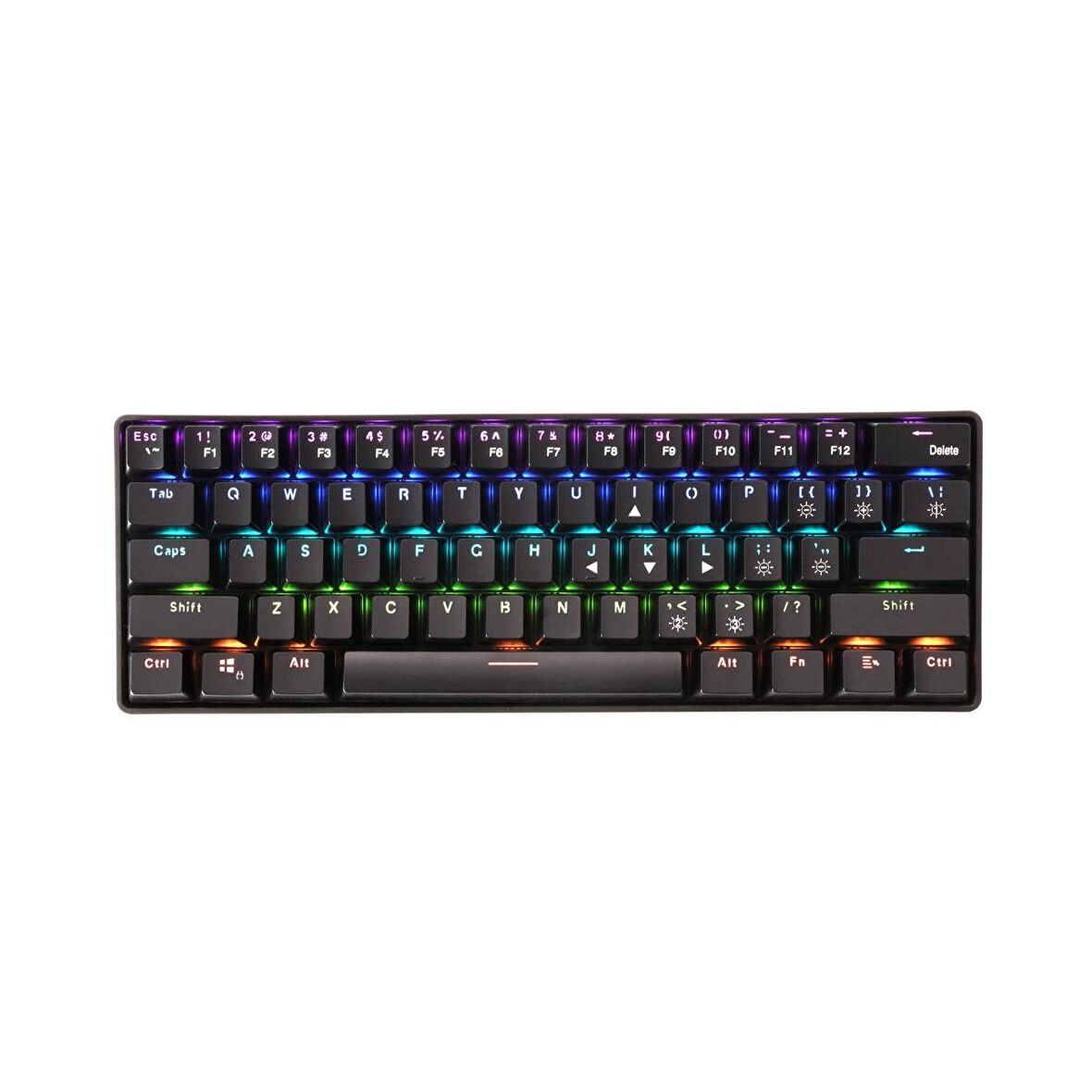 MF Product Strike 0567 Kablosuz Gaming Gerçek Mekanik Klavye Siyah