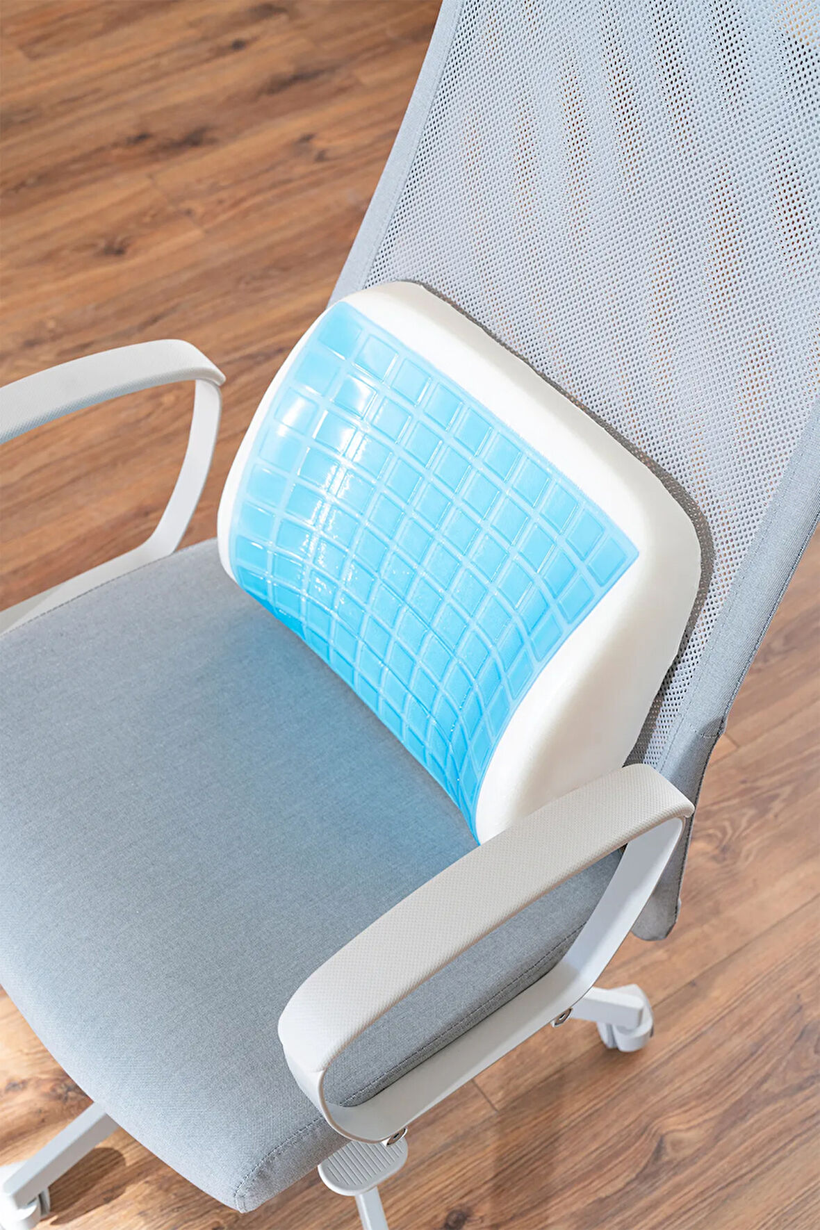Jelli Ortopedik Visco Bel Yastığı Ofis Araba Koltuk Yastığı Serinleten Yastık 38x32x12