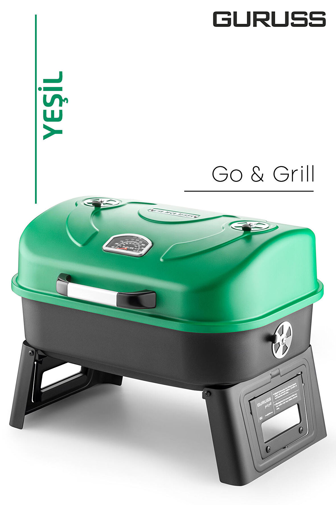 Guruss Go & Grill Barbekü Mangal YEŞİL