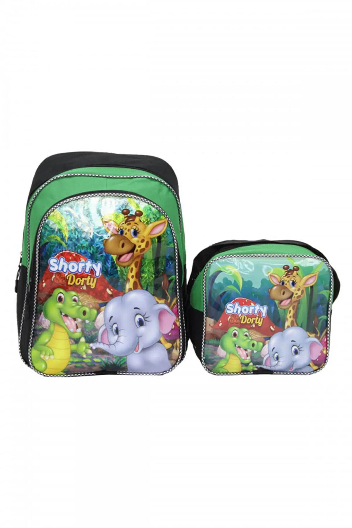 Shorty & Dorty Beslenmeli Ilkokul Sırt Çantası Brcan20021 Yeşil